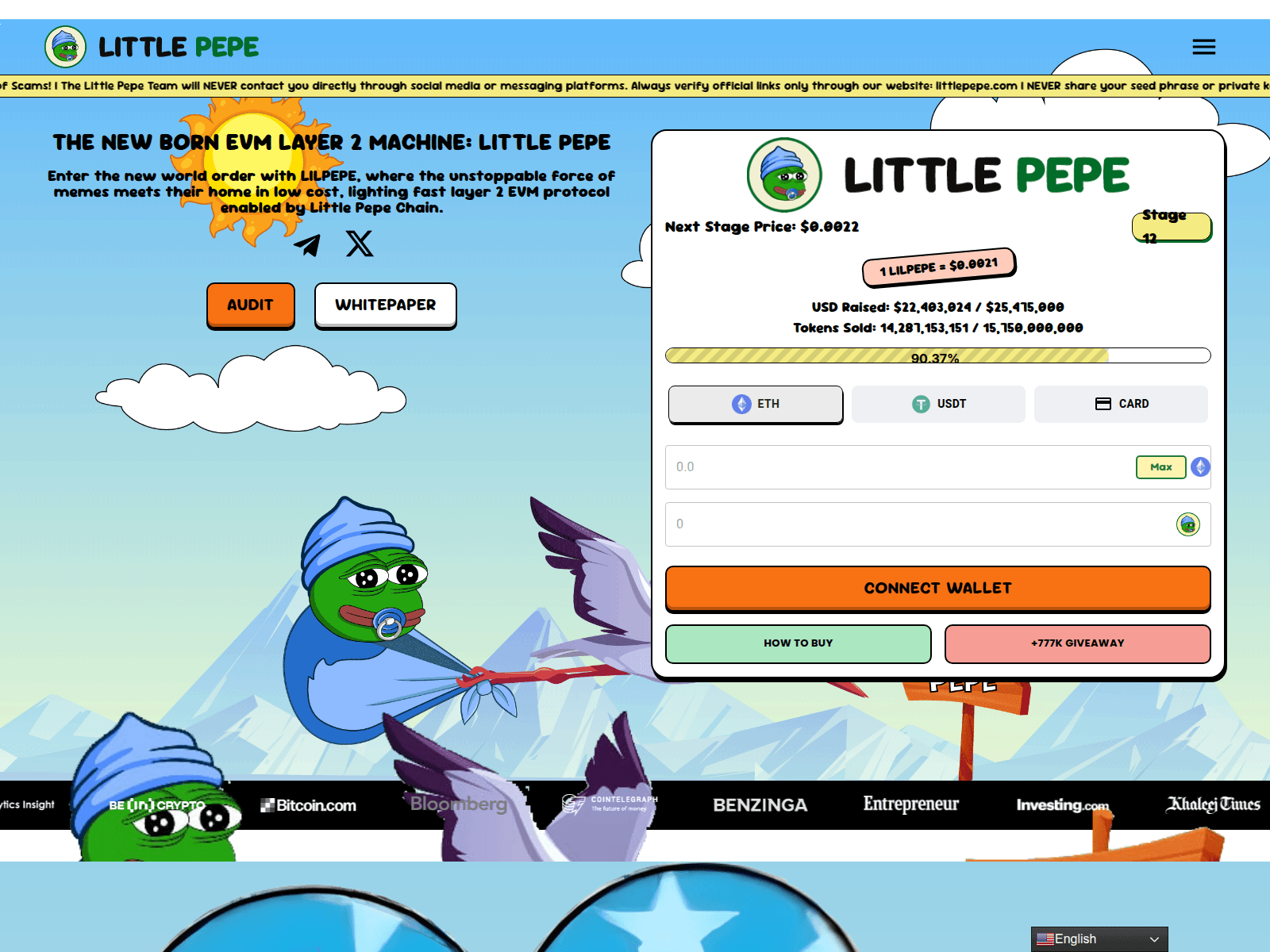 Screenshot of lttlepepe.com