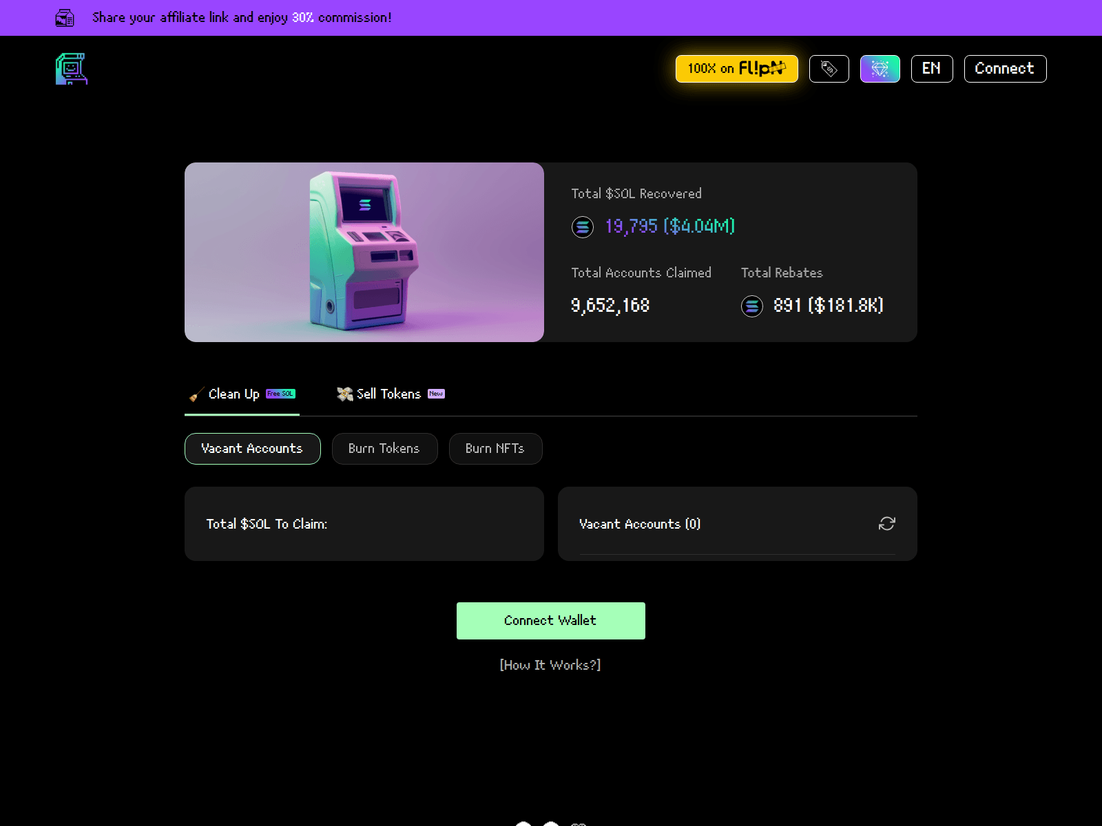 Screenshot of claimfreesol.life