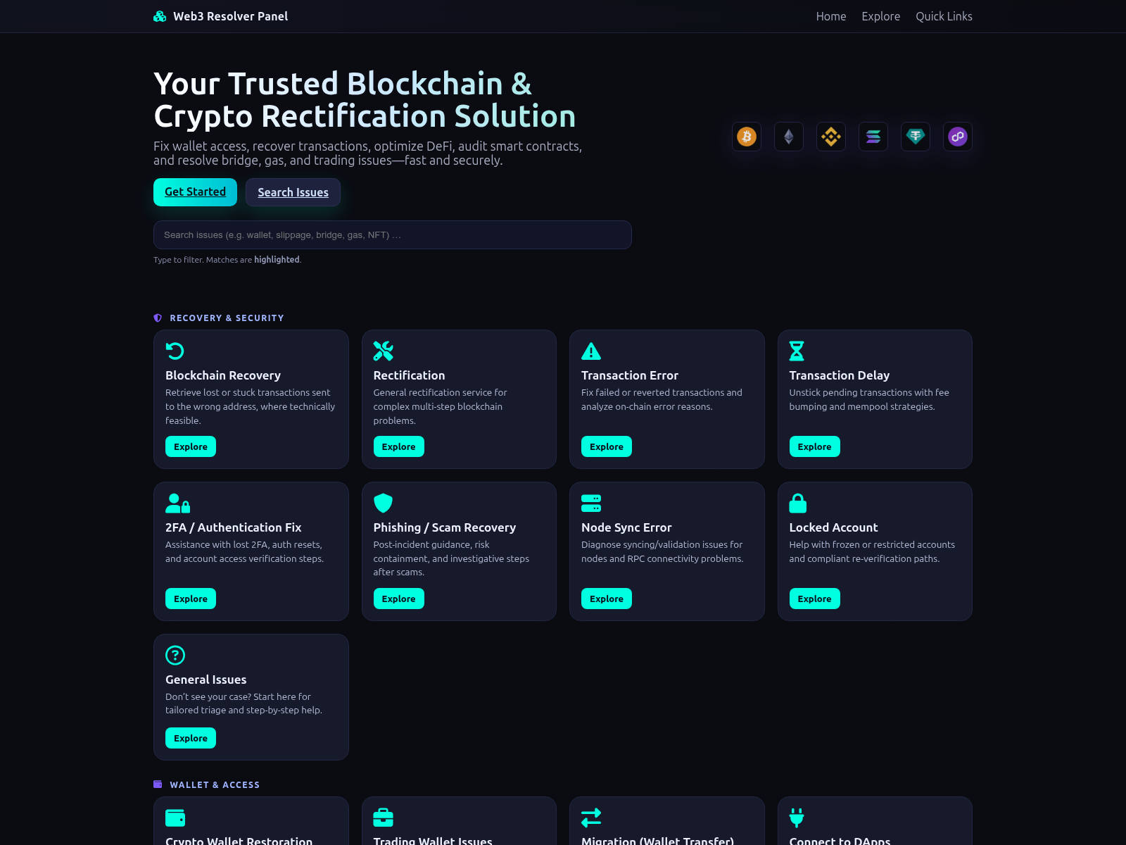 Screenshot of solutionhub.app
