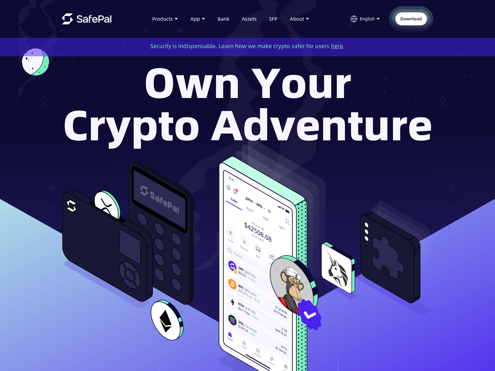 Screenshot of safepalsecure.com