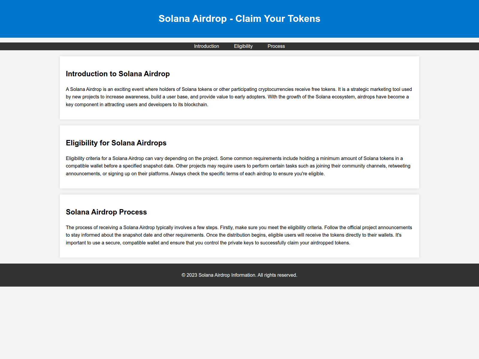 Screenshot of airdropsolana.live