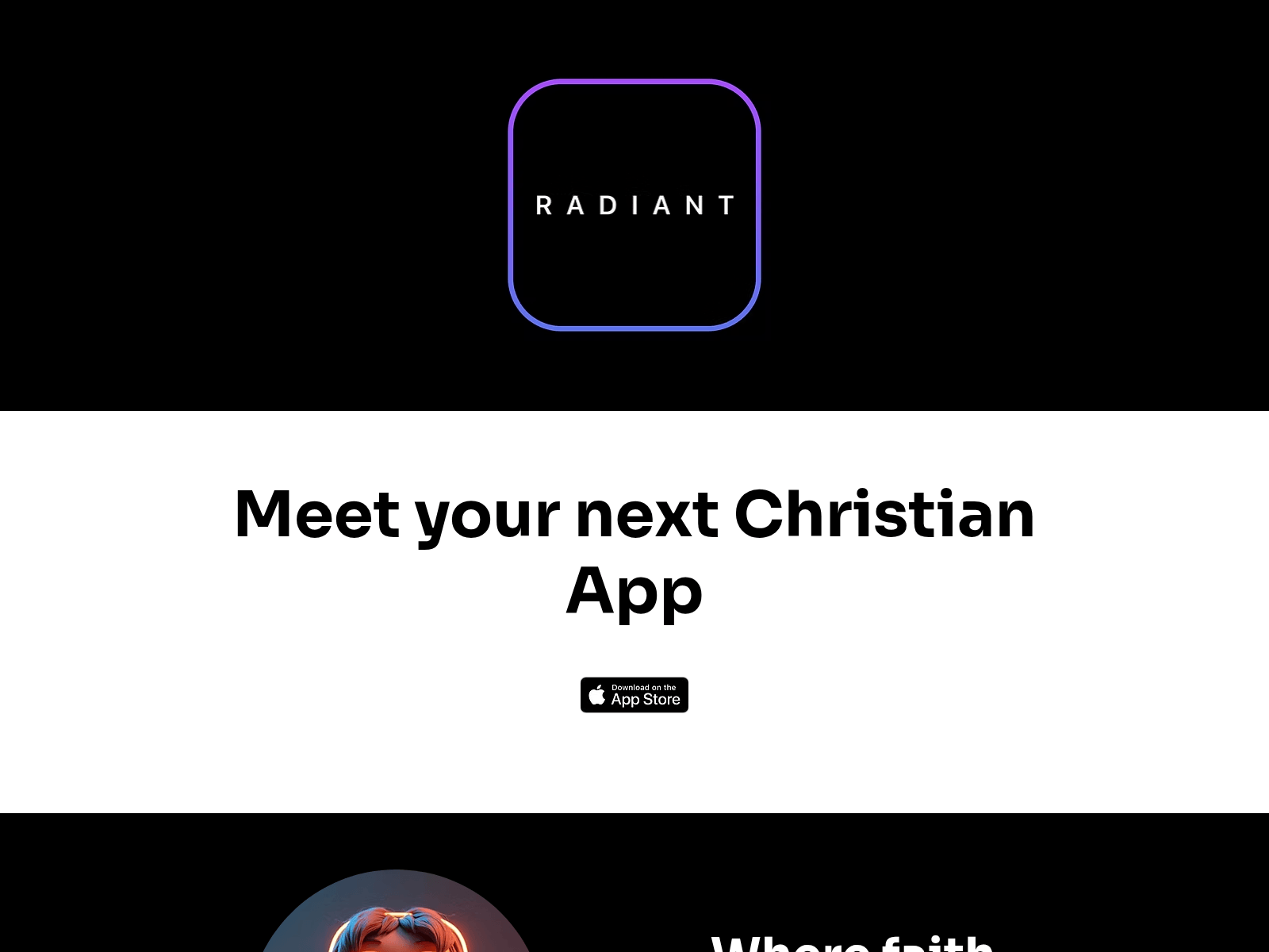 Screenshot of radiant-app.com