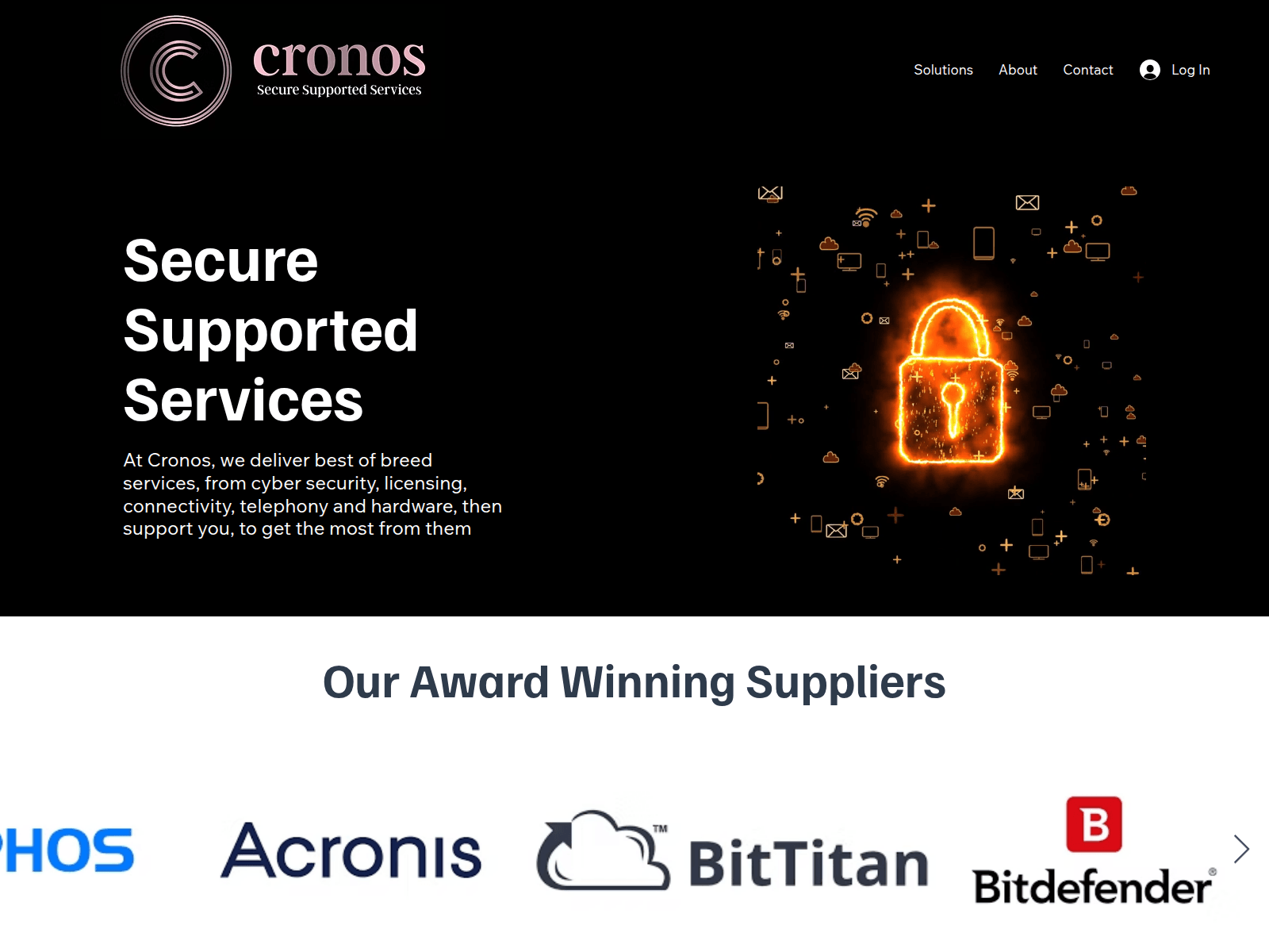 Screenshot of www.cronosmsp.com