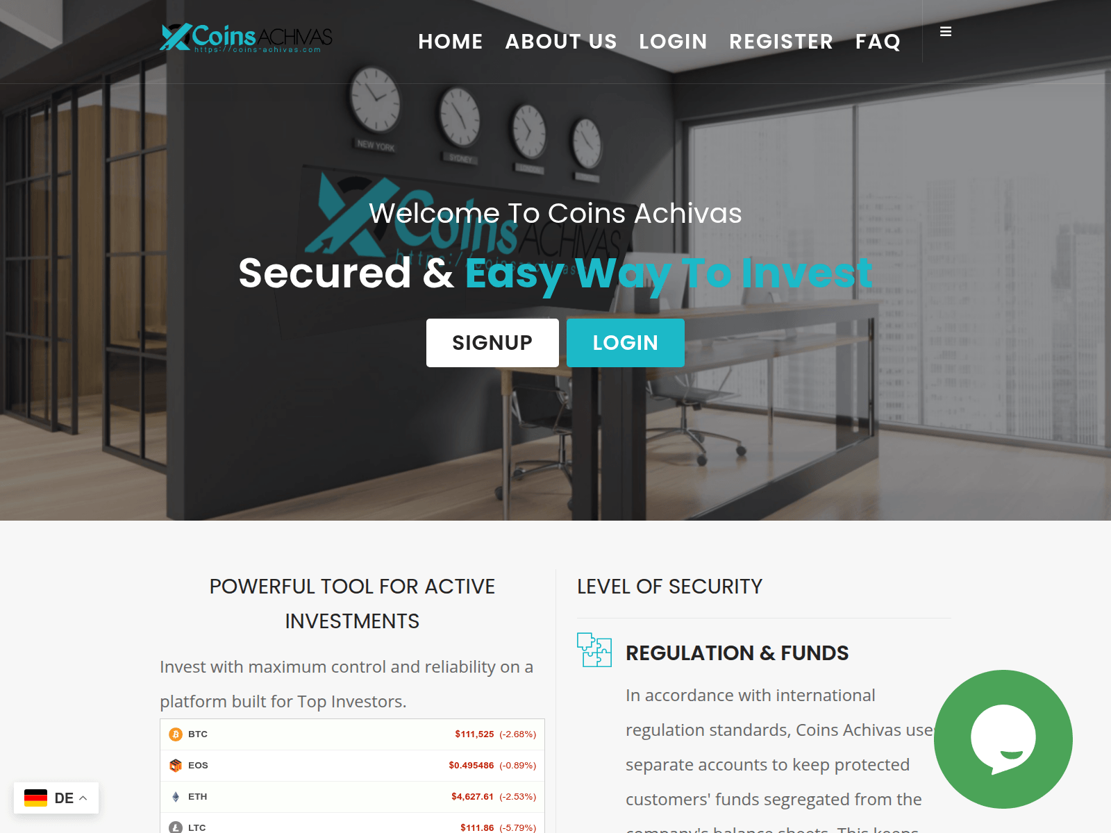 Screenshot of coins-achivas.com