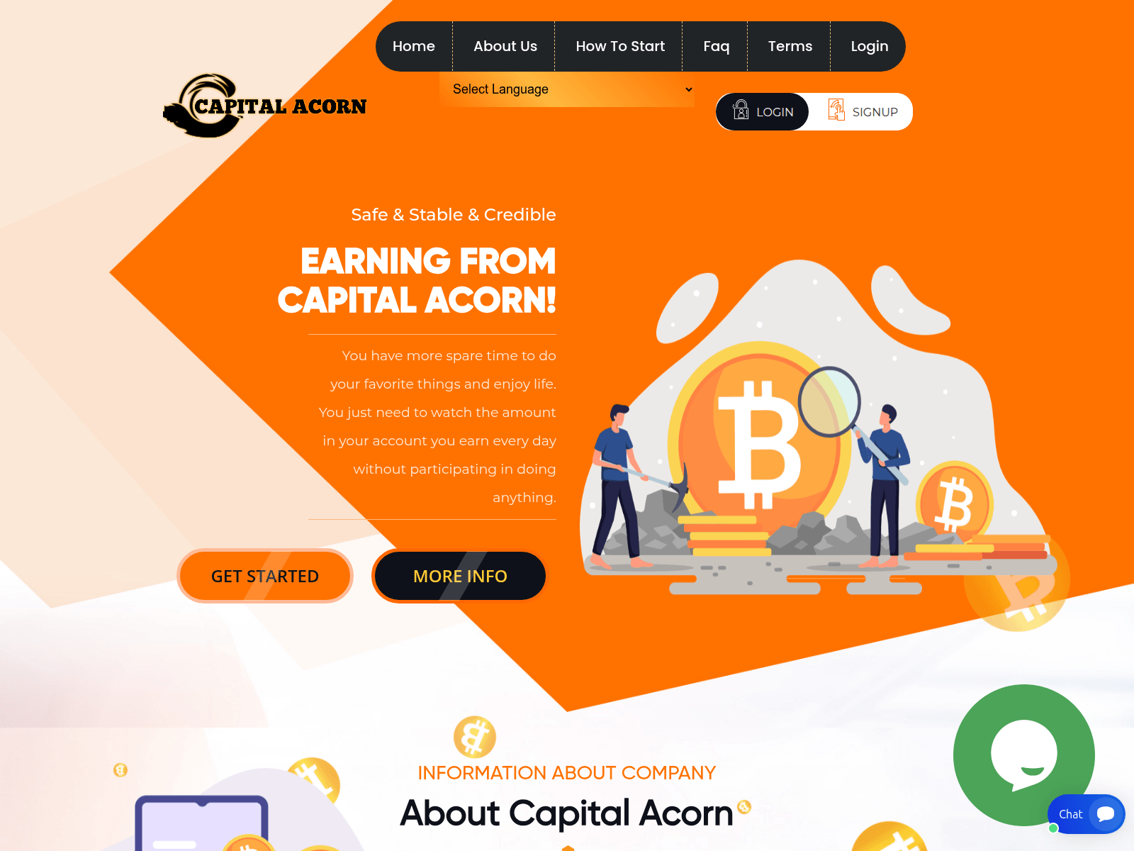 Screenshot of capital-acorn.com