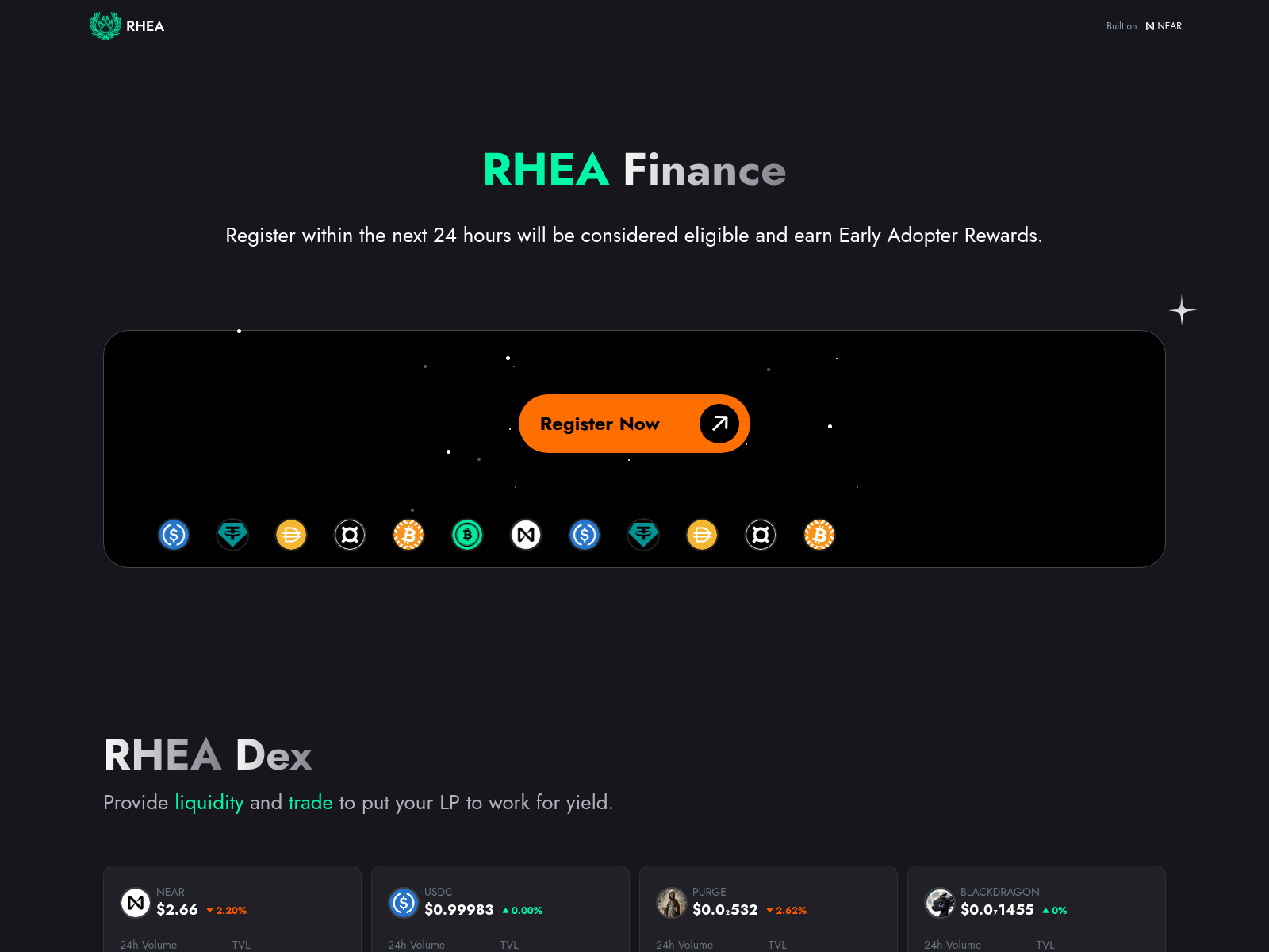 Screenshot of register-rheafinance.com