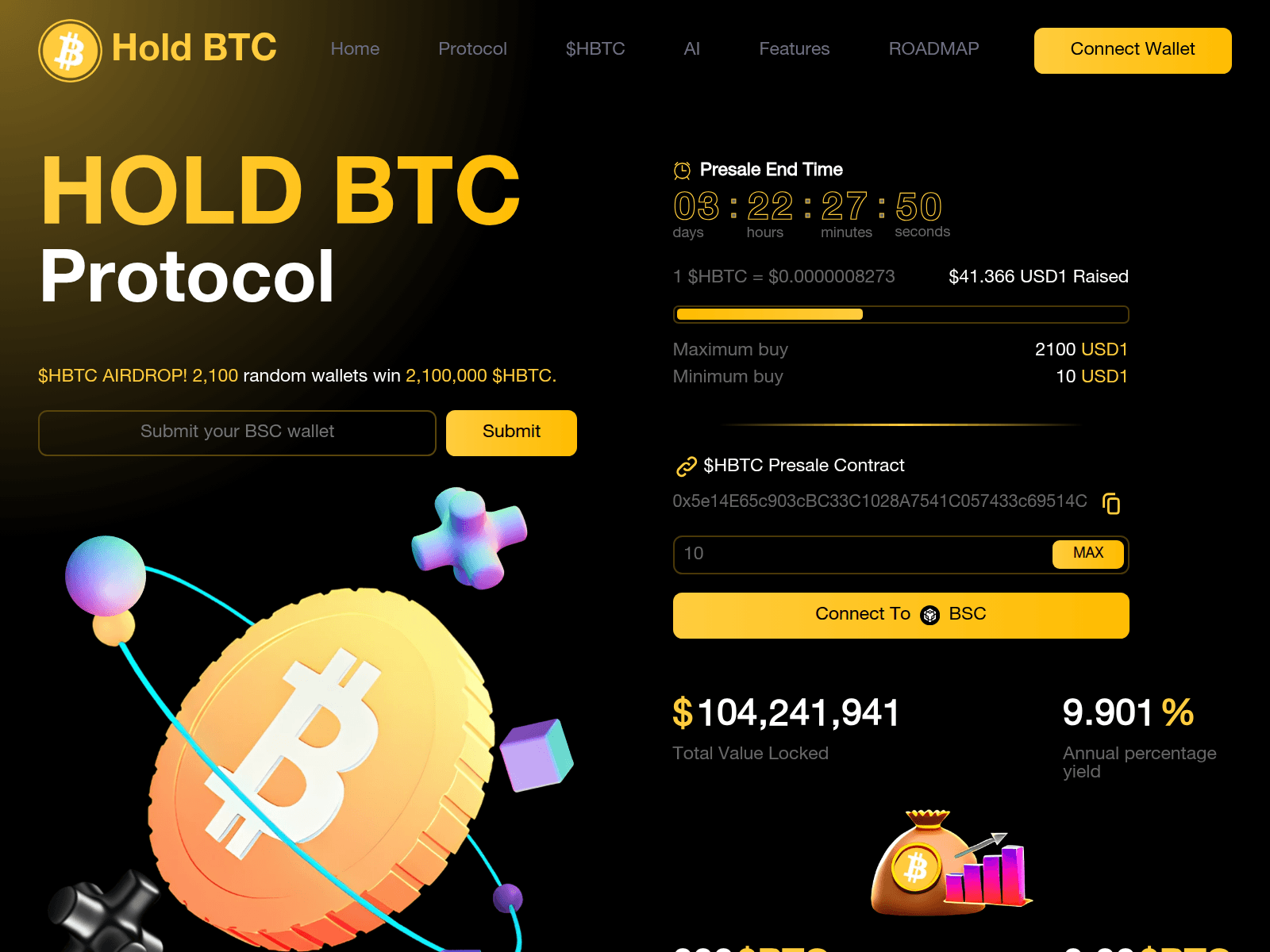 Screenshot of buybtc.one