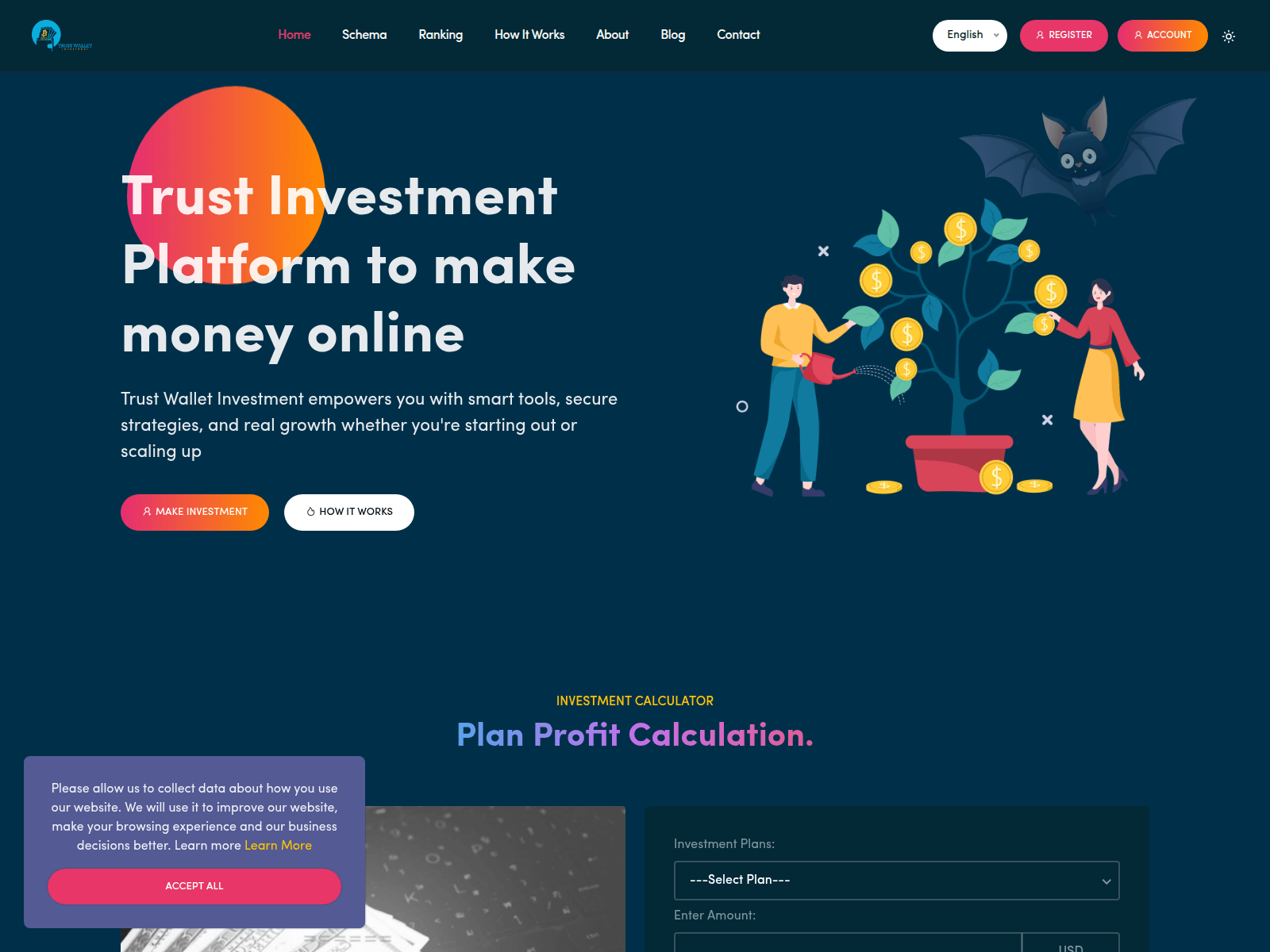 Screenshot of trustwallet-investment.com