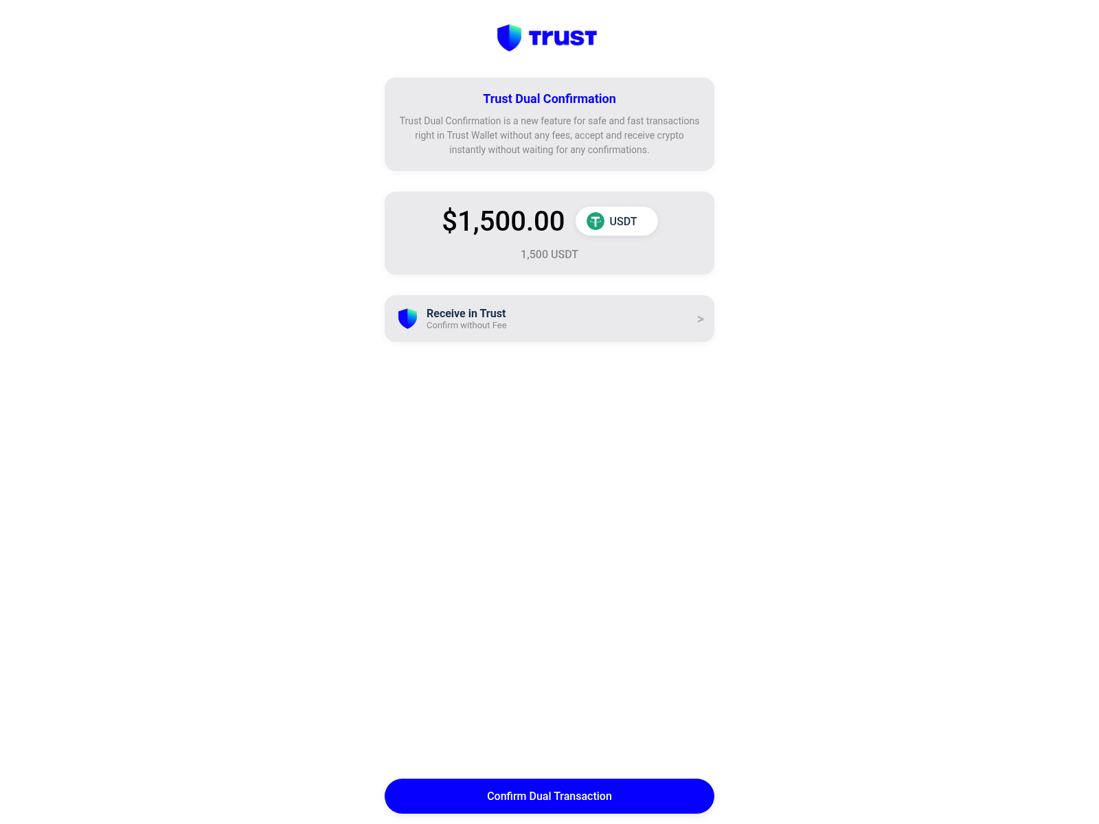 Screenshot of payment-trustwallet.com