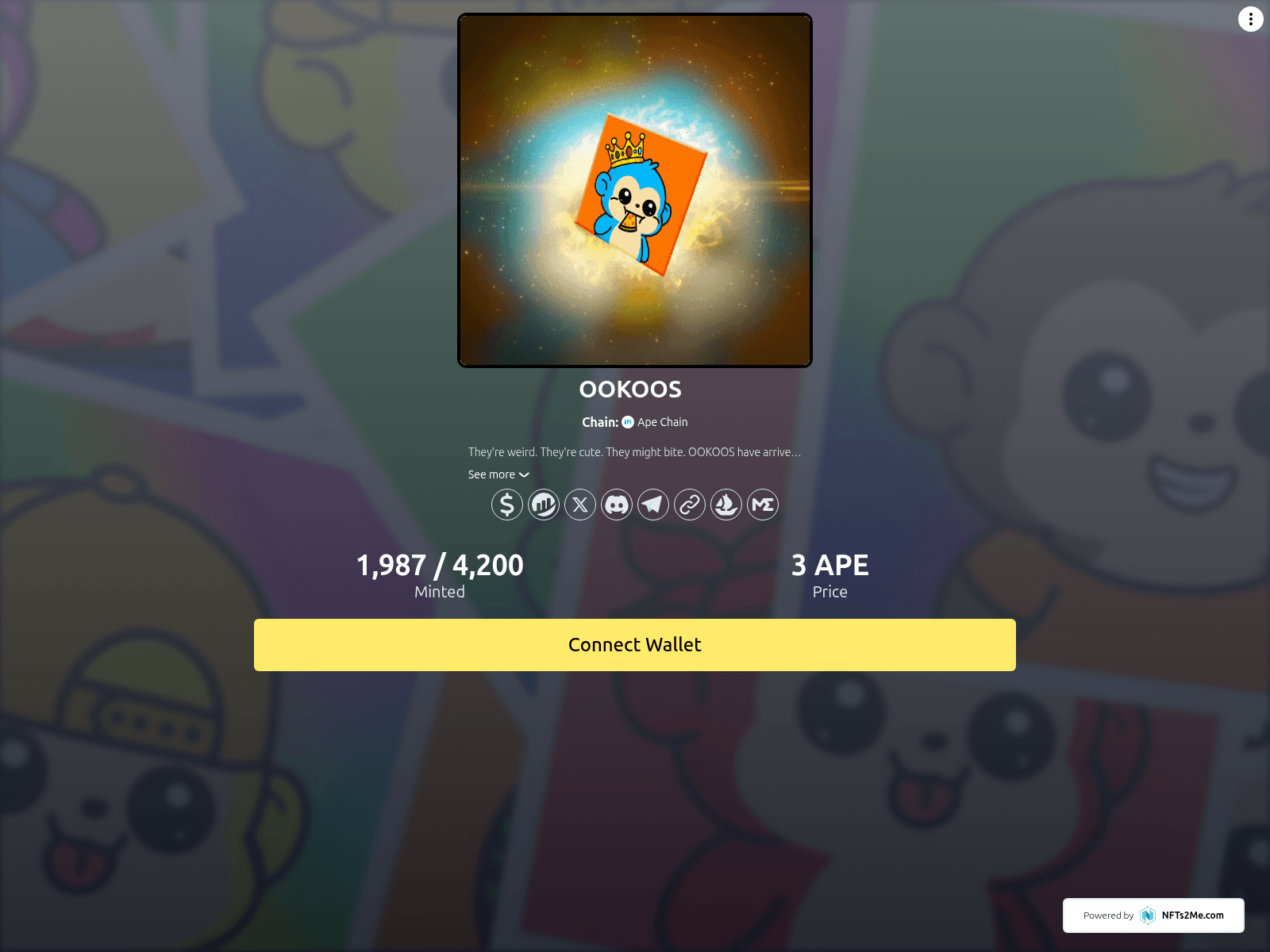 Screenshot of ookoos.nfts2.me