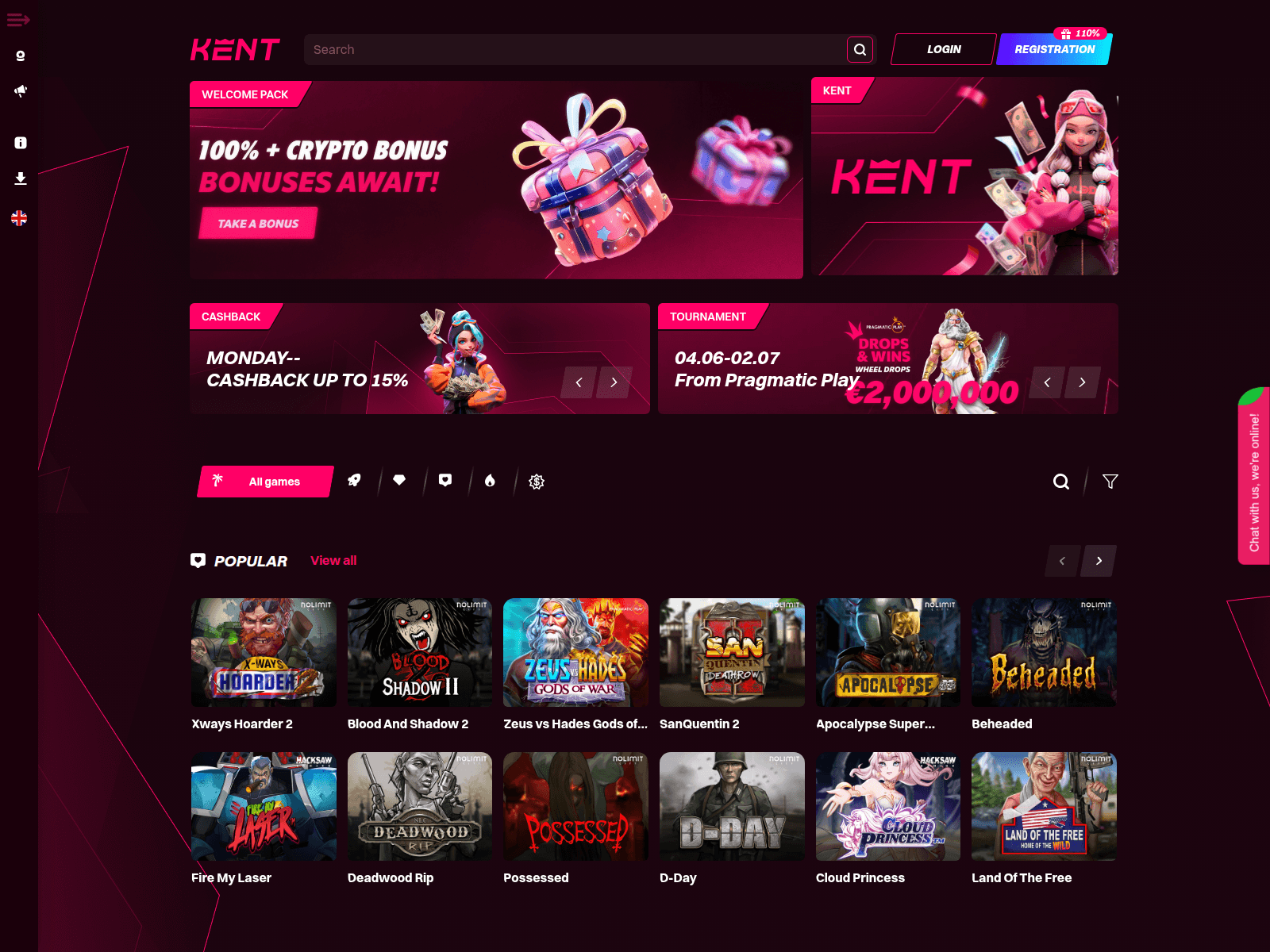 Screenshot of kentafk.com