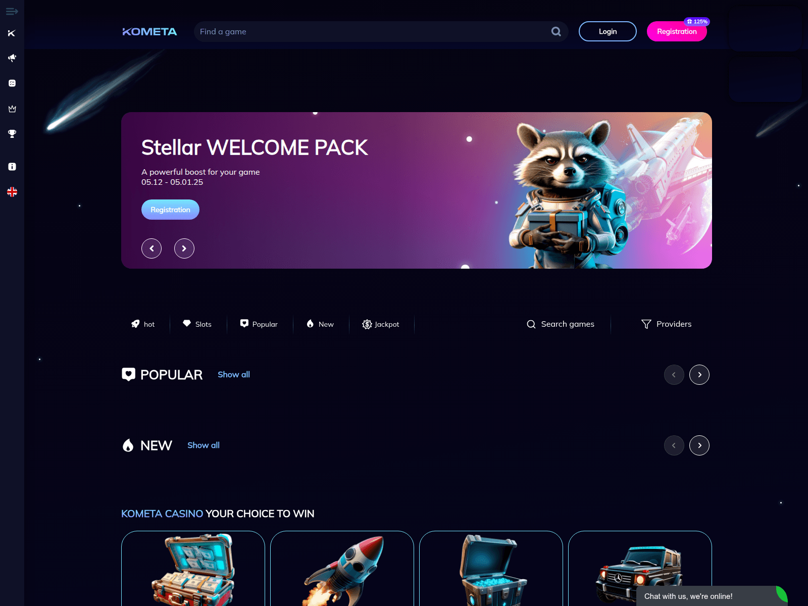 Screenshot of kometaspace.com