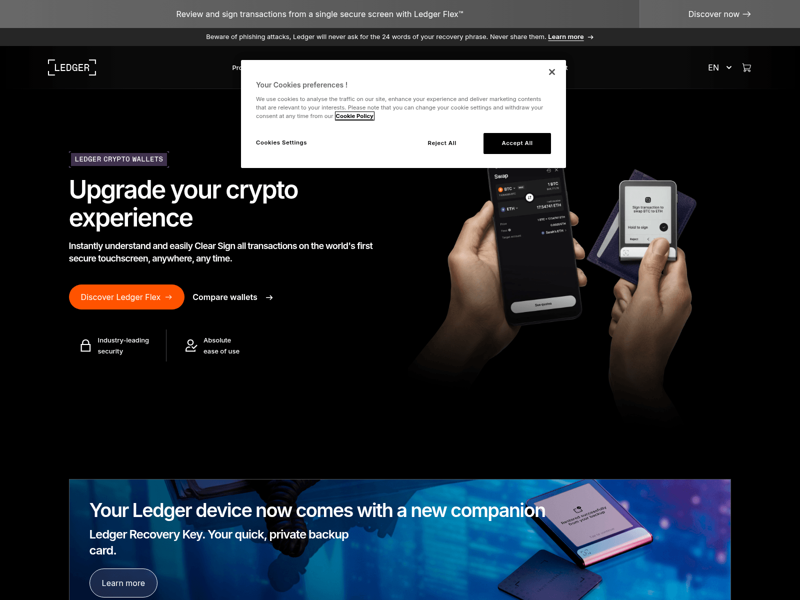 Screenshot of ledger-wallet.info