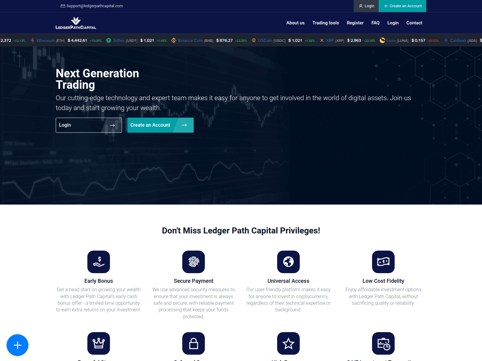 Screenshot of ledgerpathcapital.com