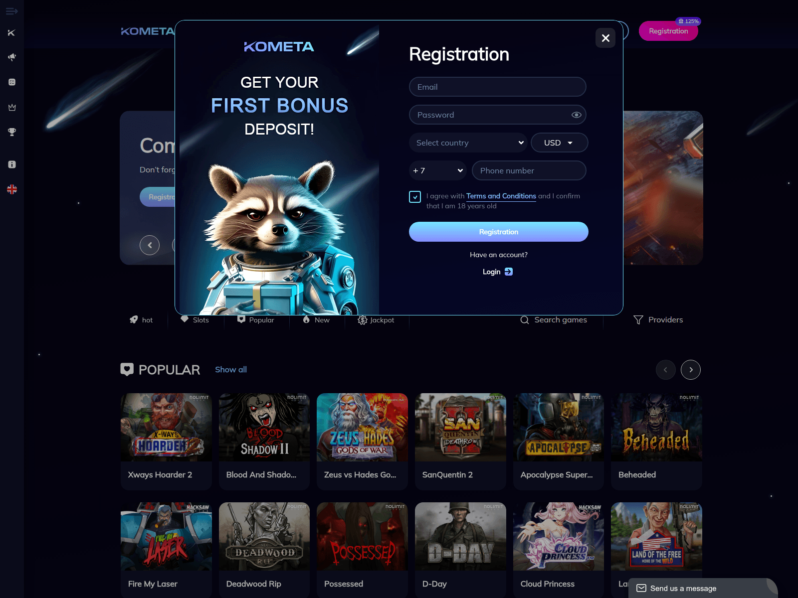 Screenshot of xkometa.com