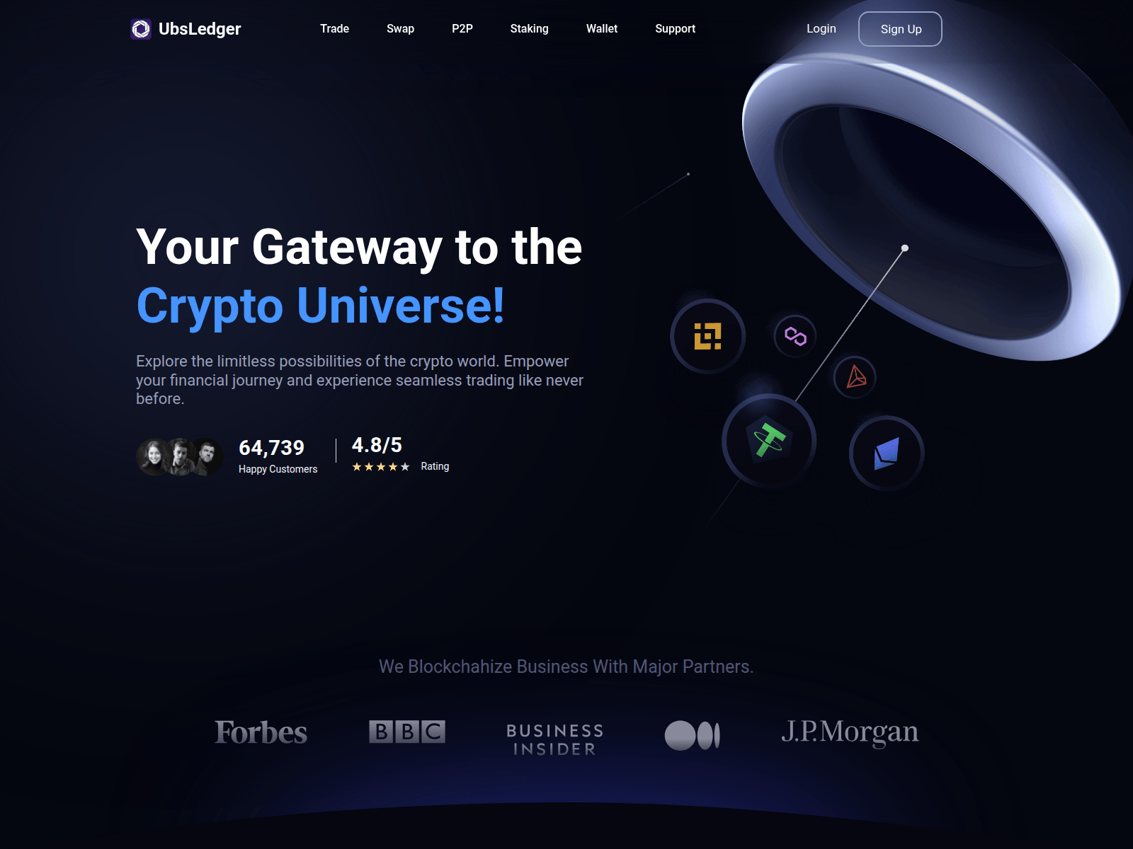 Screenshot of ubsledger.com