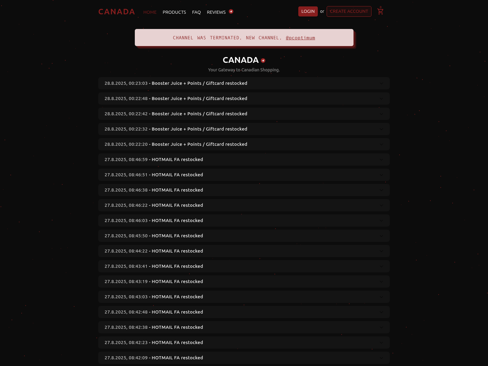 Screenshot of canadashop.fo