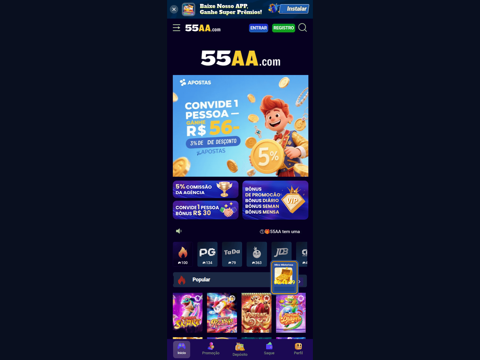 Screenshot of 55aave.com