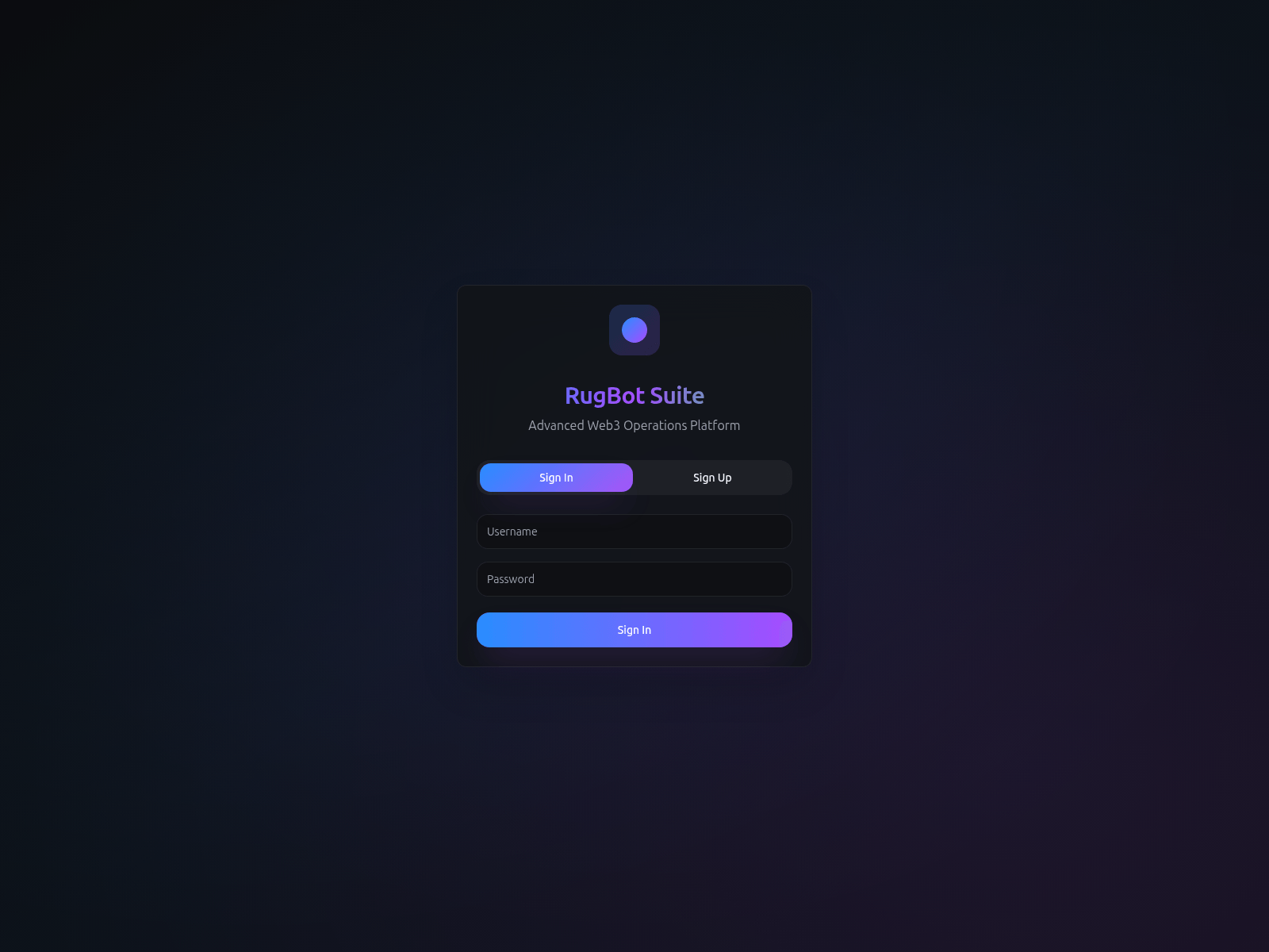 Screenshot of rugbot.blockchainplug.net