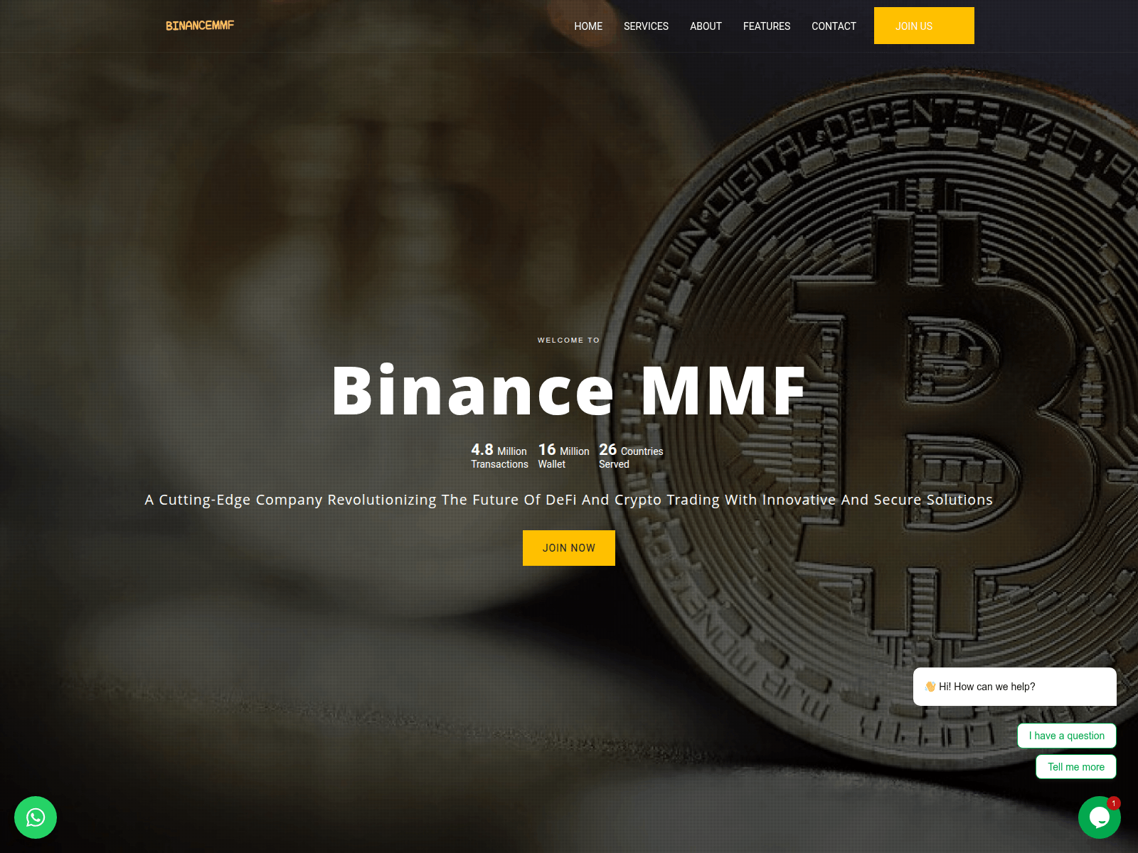 Screenshot of binancemmf.com
