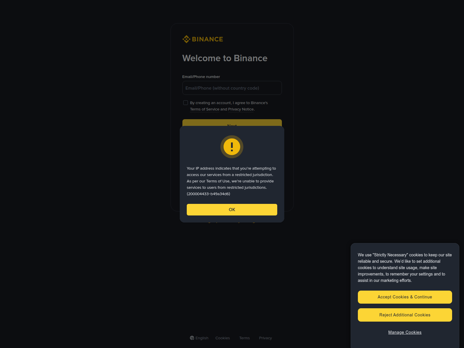 Screenshot of binanceoracle.pro