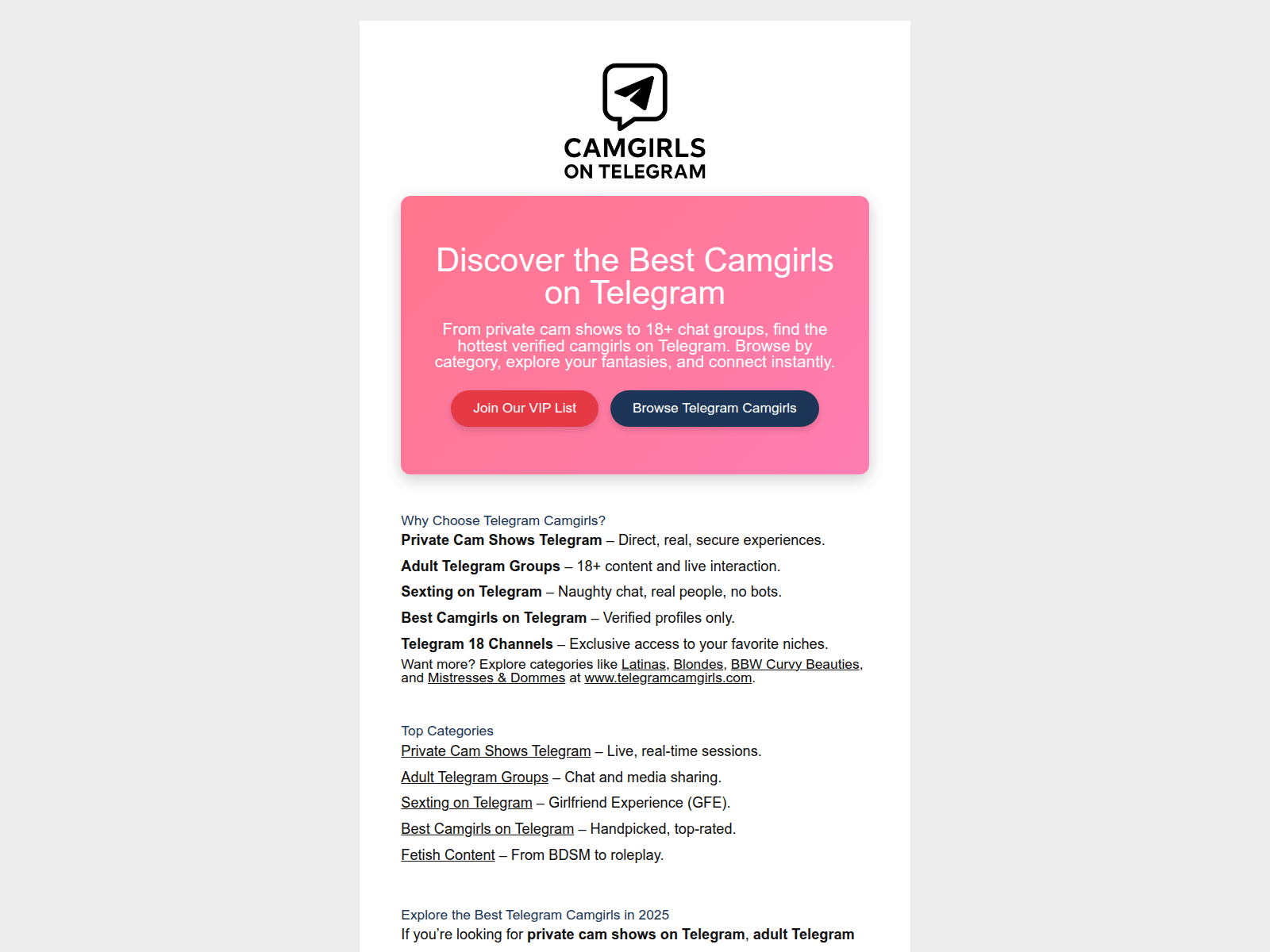 Screenshot of camliveontelegram.com