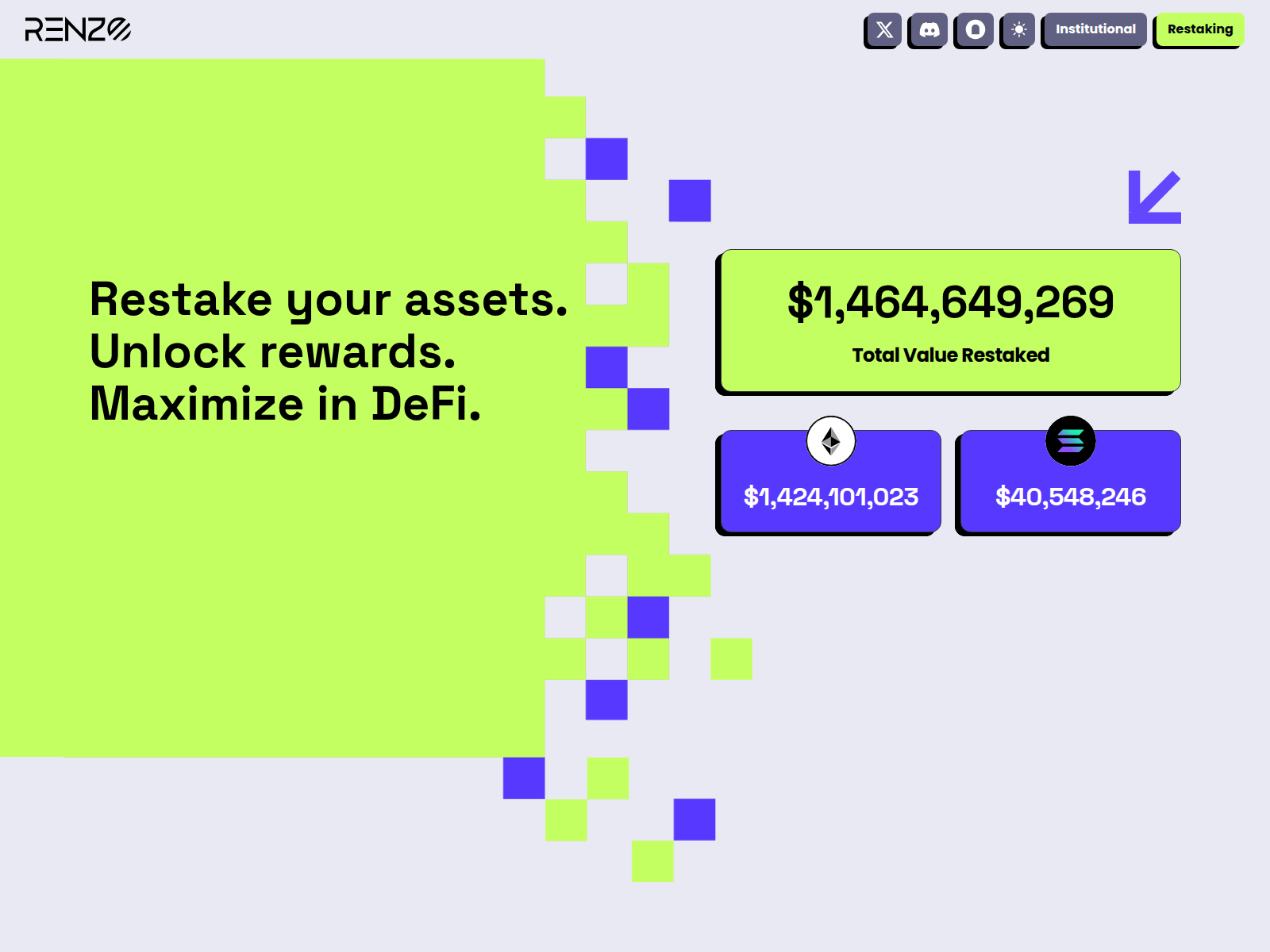 Screenshot of renzoprotocol.xyz