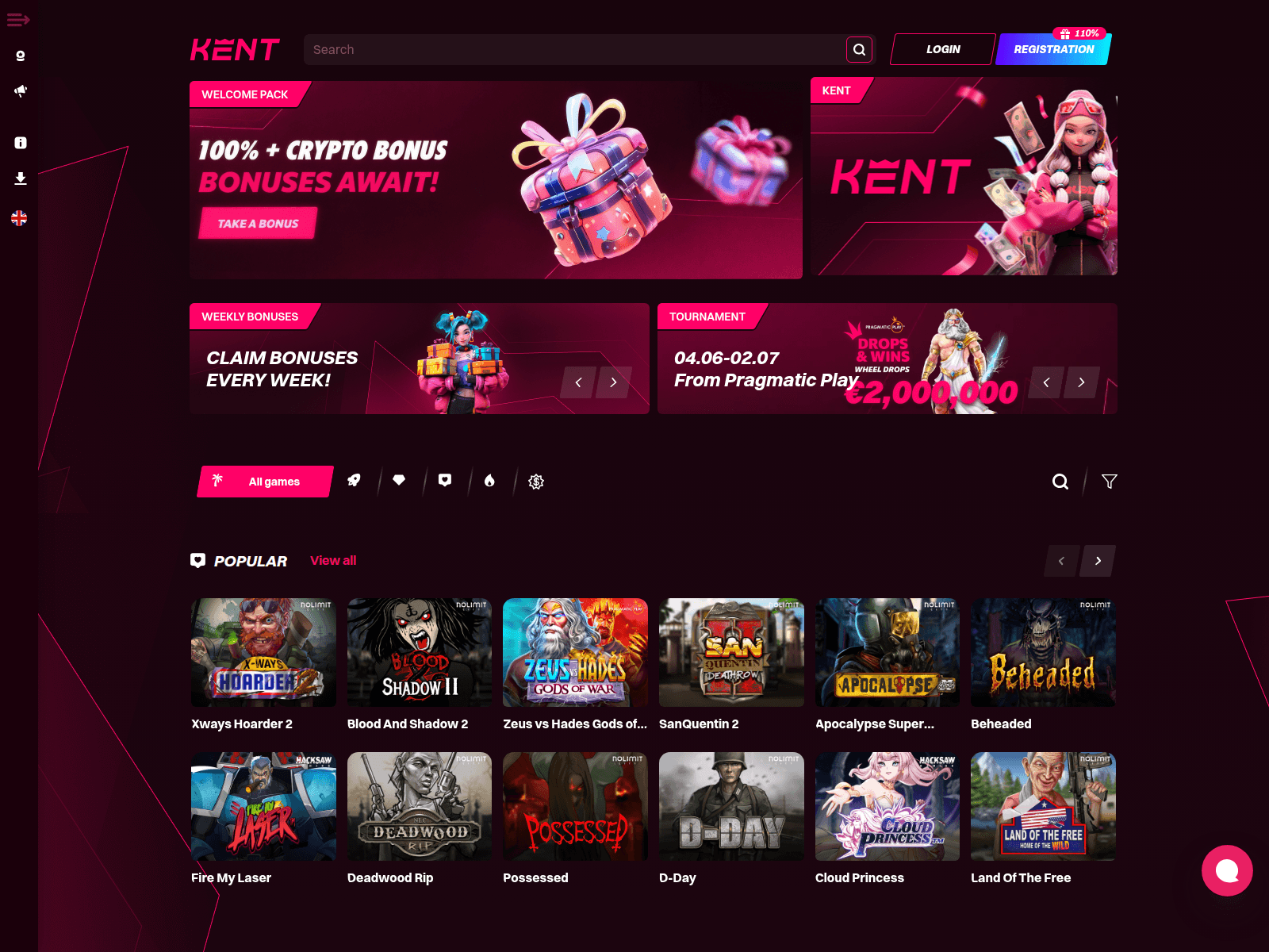 Screenshot of kentcasino399.com