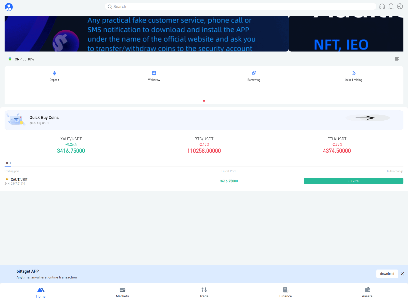 Screenshot of vn-bitget.com