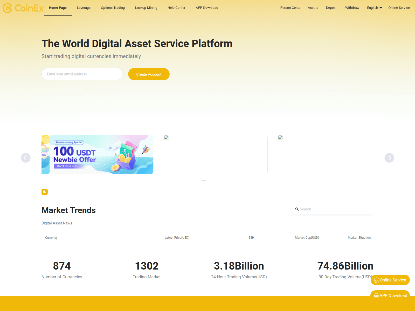Screenshot of coinex00.com