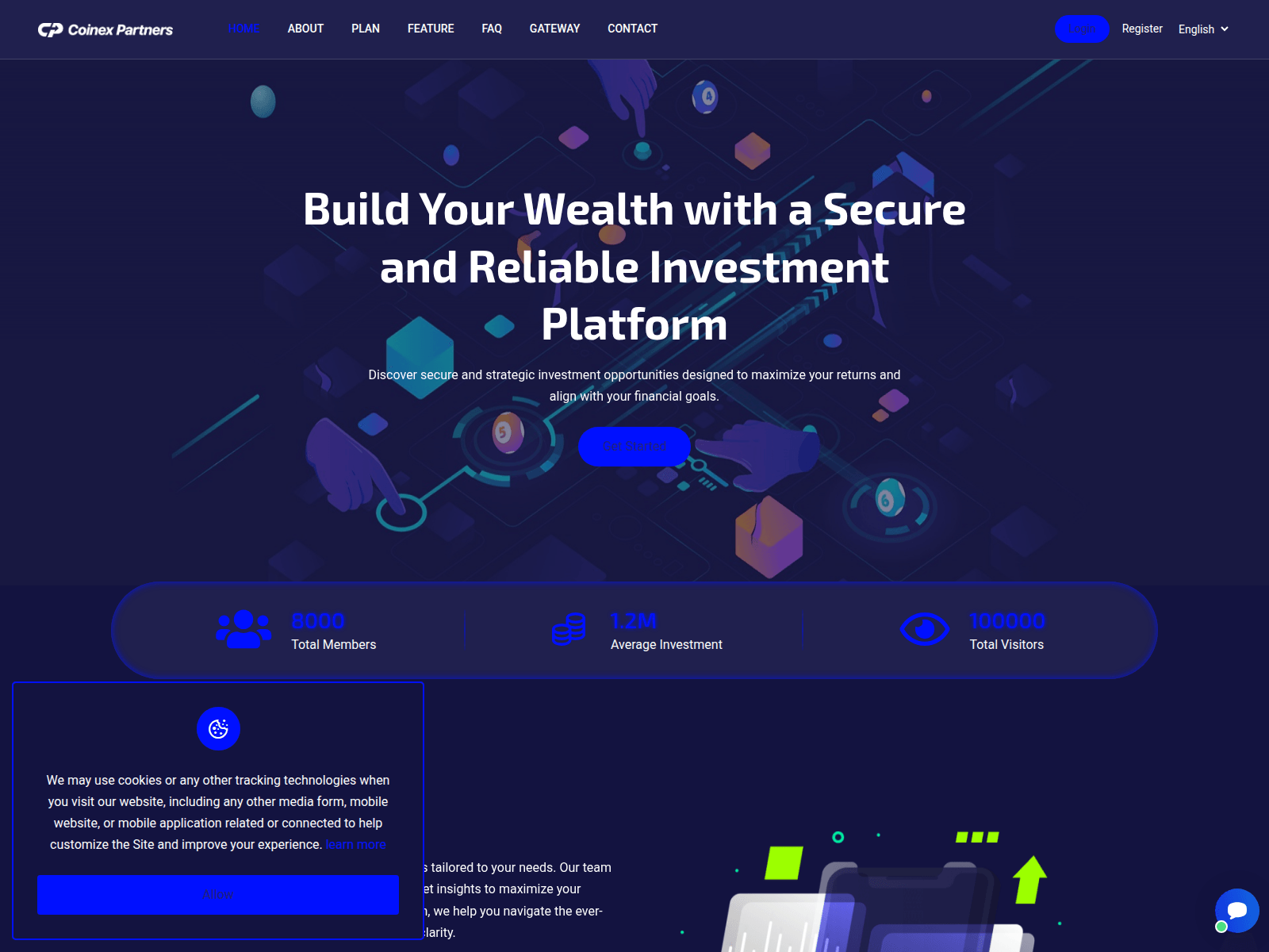 Screenshot of coinex-partners.org