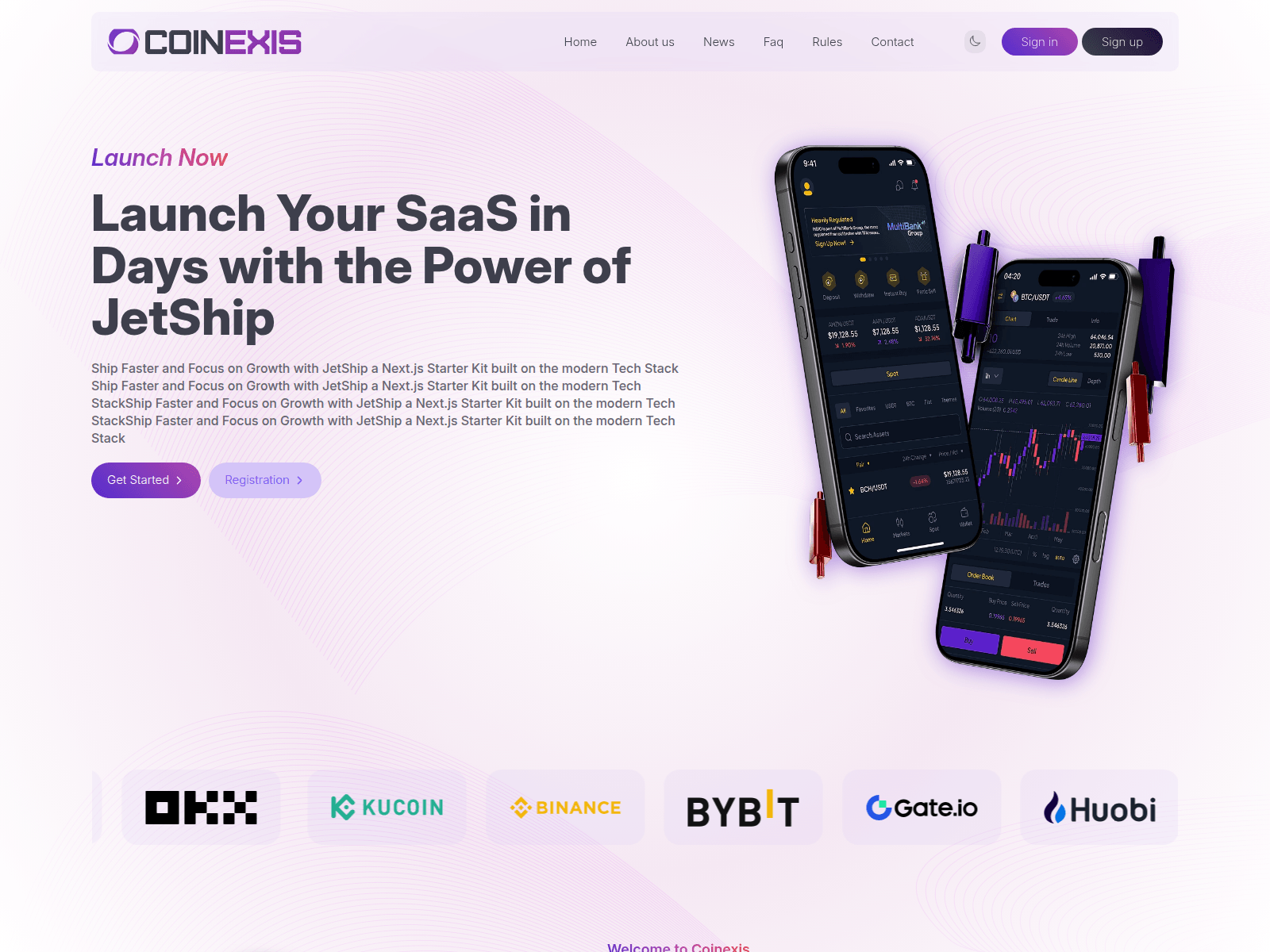 Screenshot of coinexis.biz