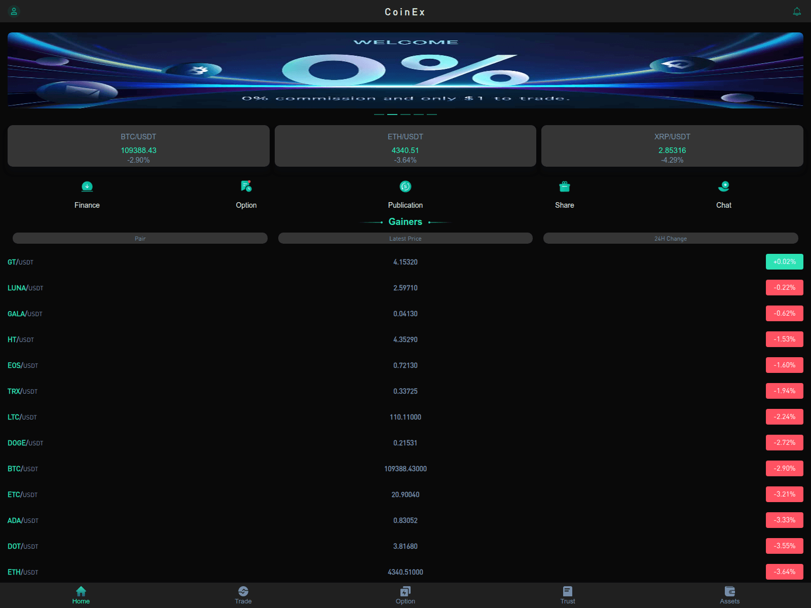 Screenshot of coinexid1.com