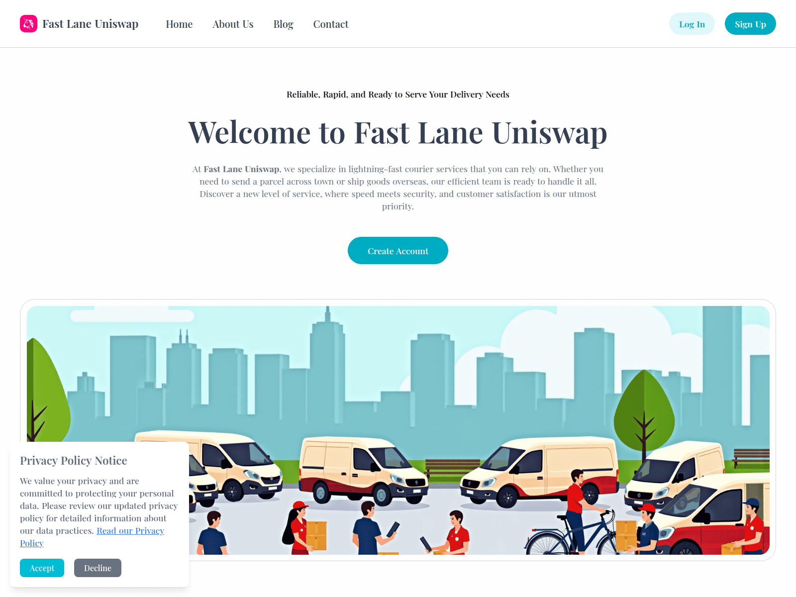 Screenshot of app.uniswevr.com