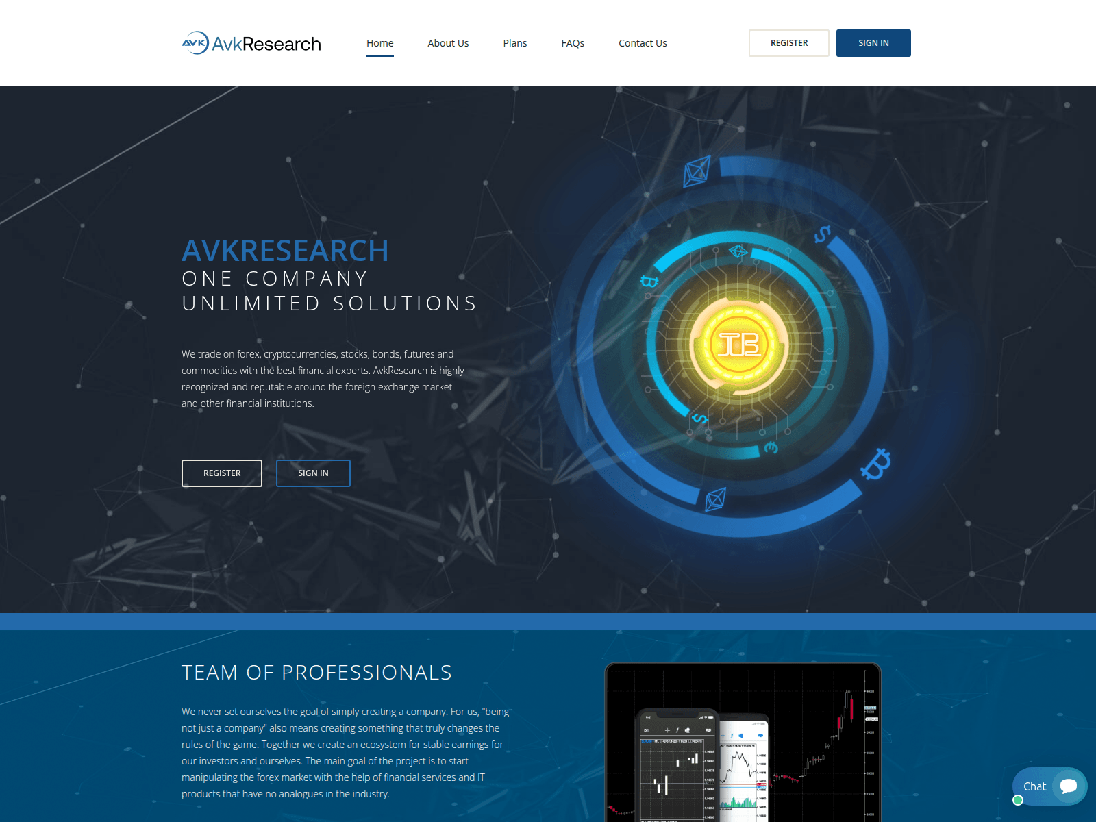Screenshot of avkresearch.org