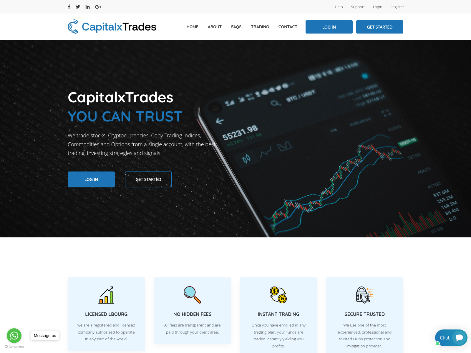 Screenshot of capitalxtrades.net