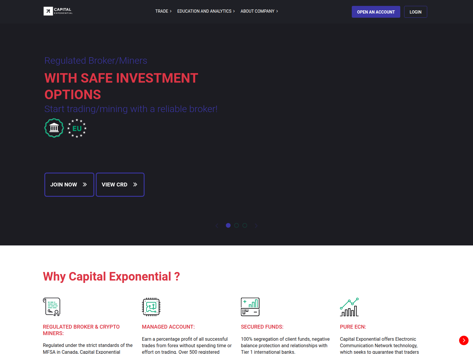 Screenshot of capitalponential.com