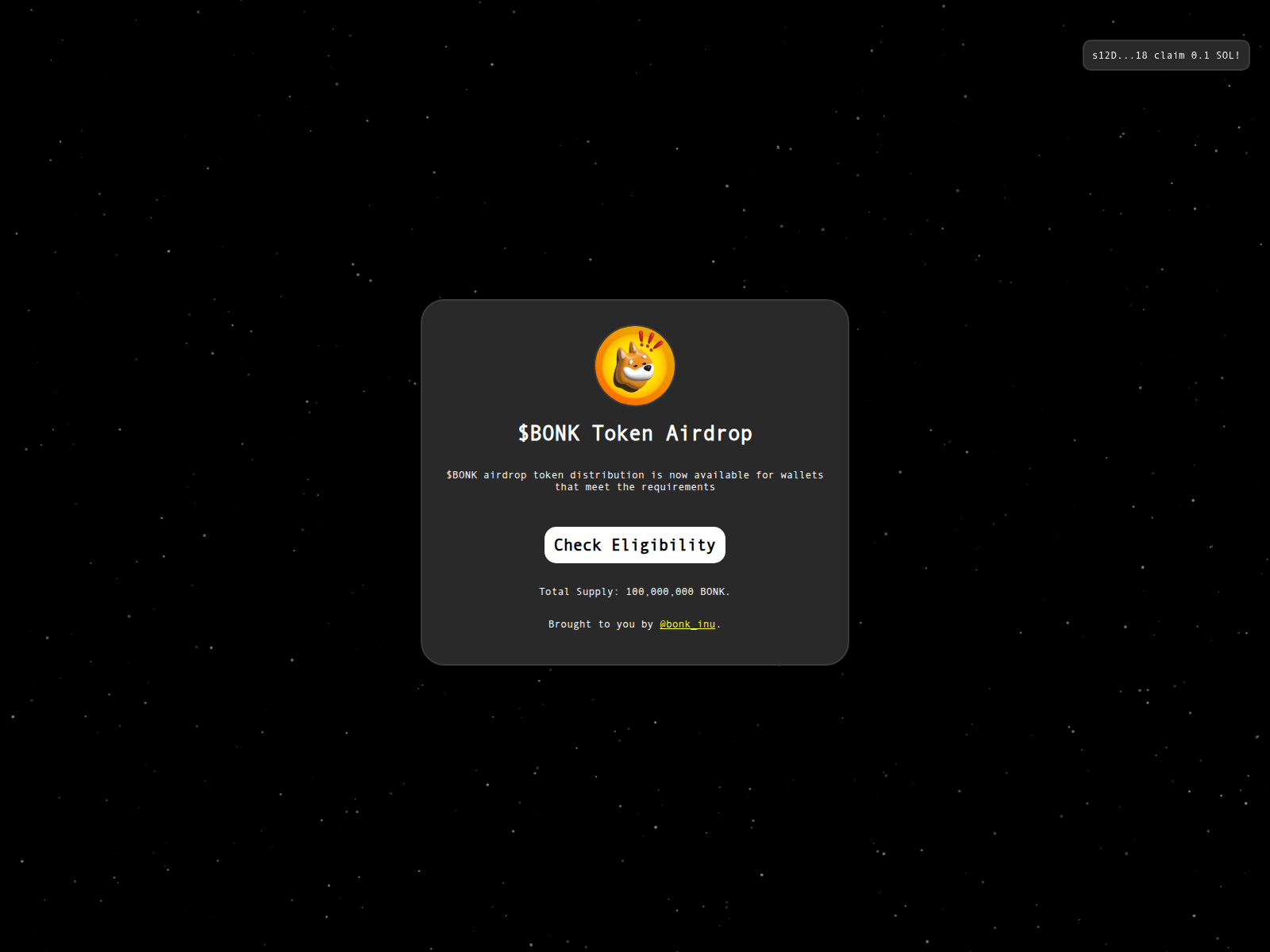 Screenshot of bonk-drops.xyz