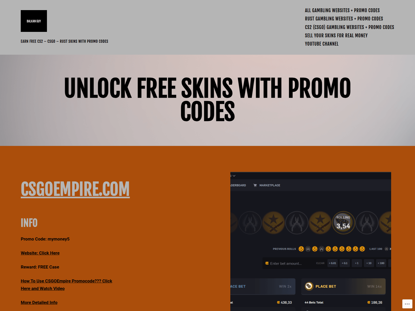 Screenshot of cs2-skin.com