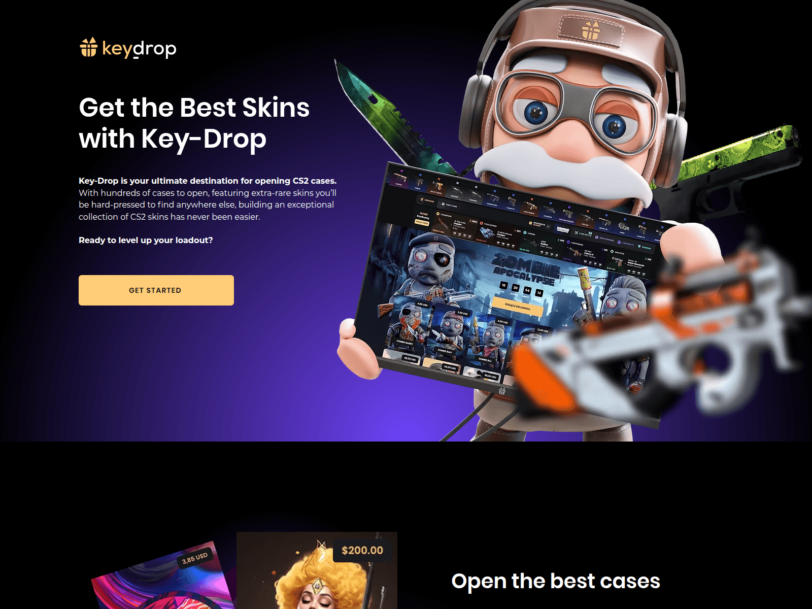 Screenshot of keydropping.com