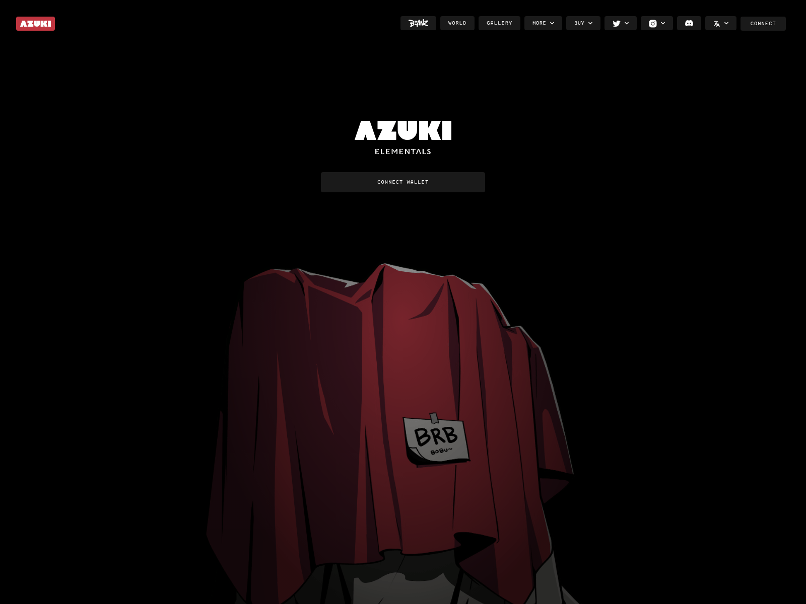 Screenshot of azukielementalnfts.pages.dev