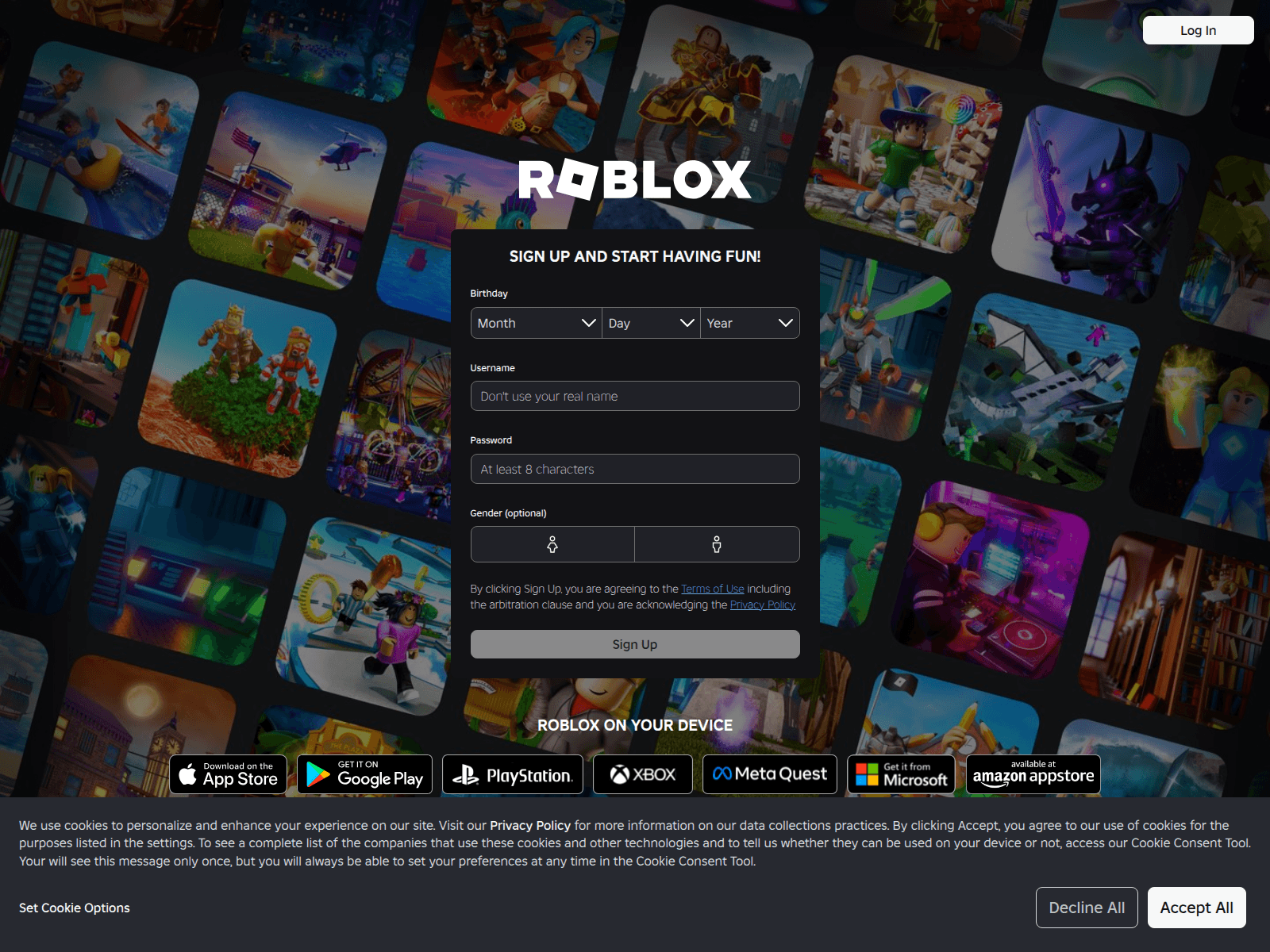 Screenshot of roblox.gr