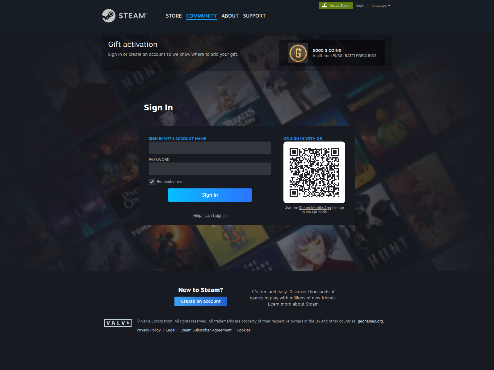 Screenshot of steamcommunityn.asia