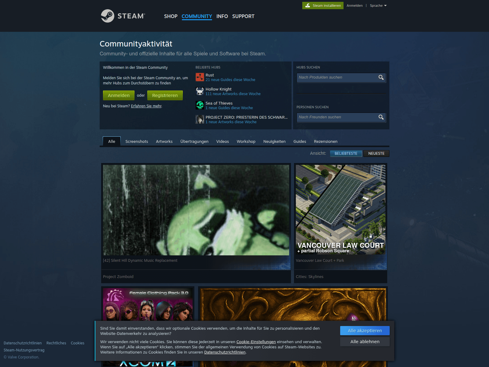 Screenshot of s.team-xr.com