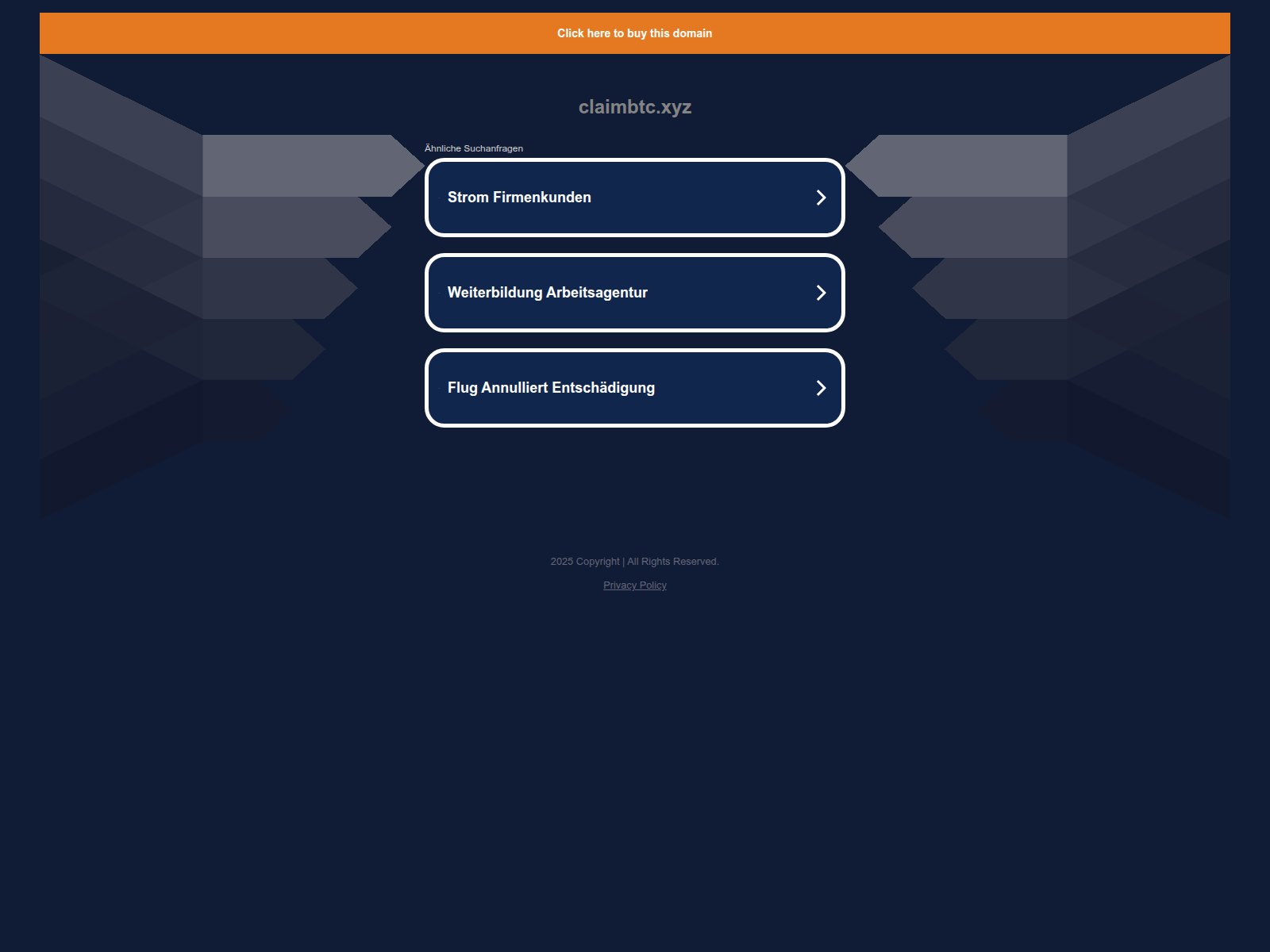 Screenshot of claimbtc.xyz