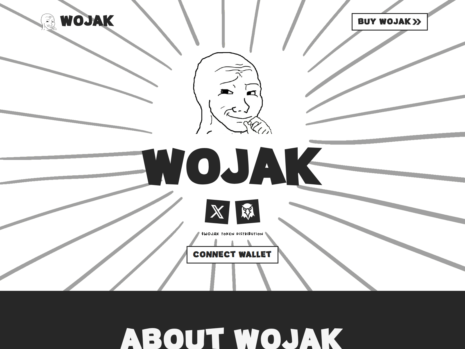 Screenshot of wojakmemesol.com