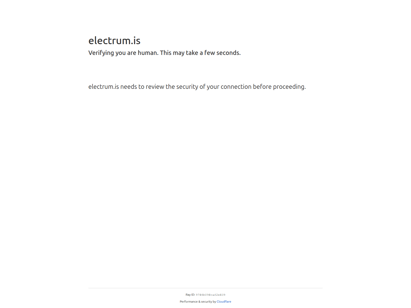 Screenshot of electrum.is