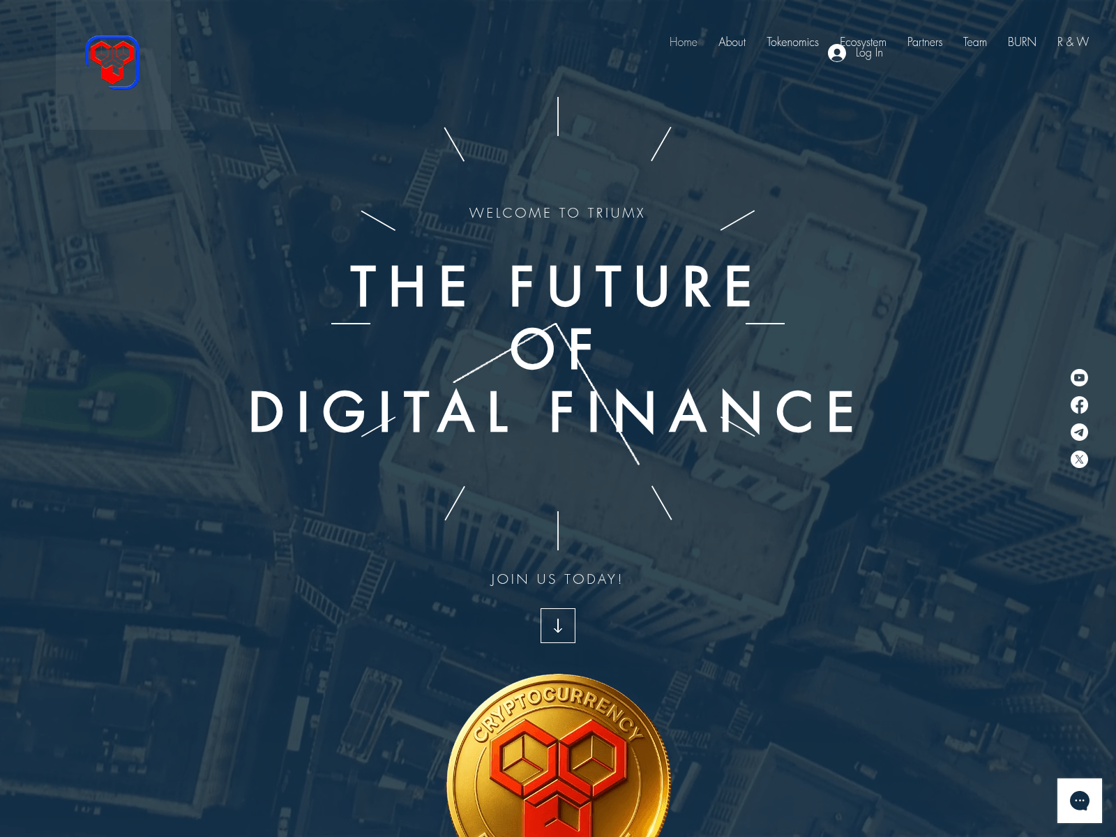 Screenshot of www.triumxcoin.com