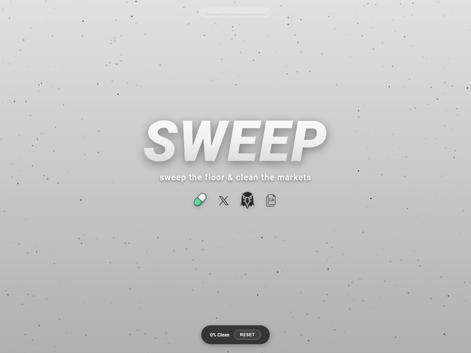 Screenshot of sweepcoin.xyz