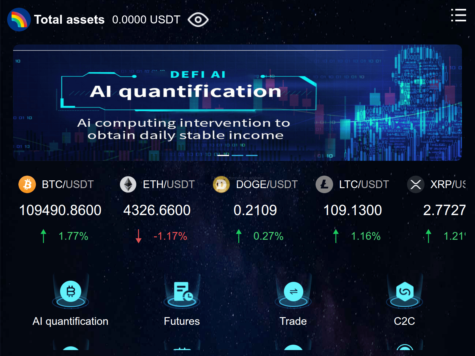 Screenshot of rainbowdefiai.net